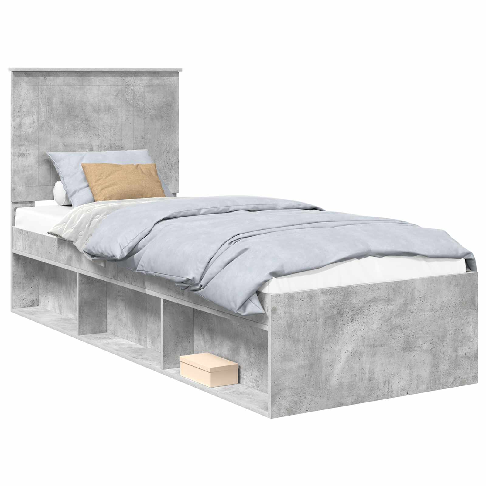 Bedframe Concerte Grijs 75 x 190 cm Massief grenenhout is nu te koop bij PeponiXL, paradijselijk wonen!
