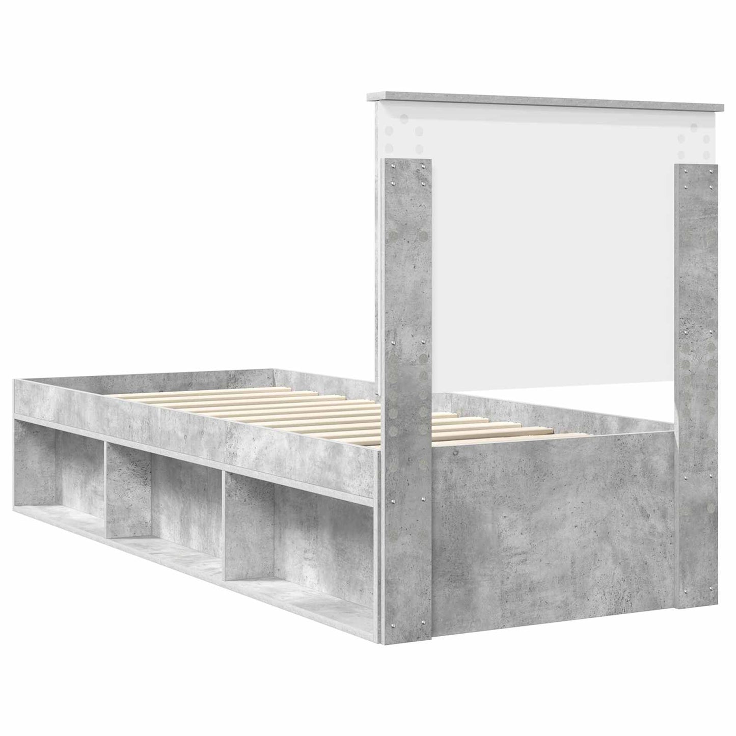 Bedframe Concerte Grijs 75 x 190 cm Massief grenenhout is nu te koop bij PeponiXL, paradijselijk wonen!