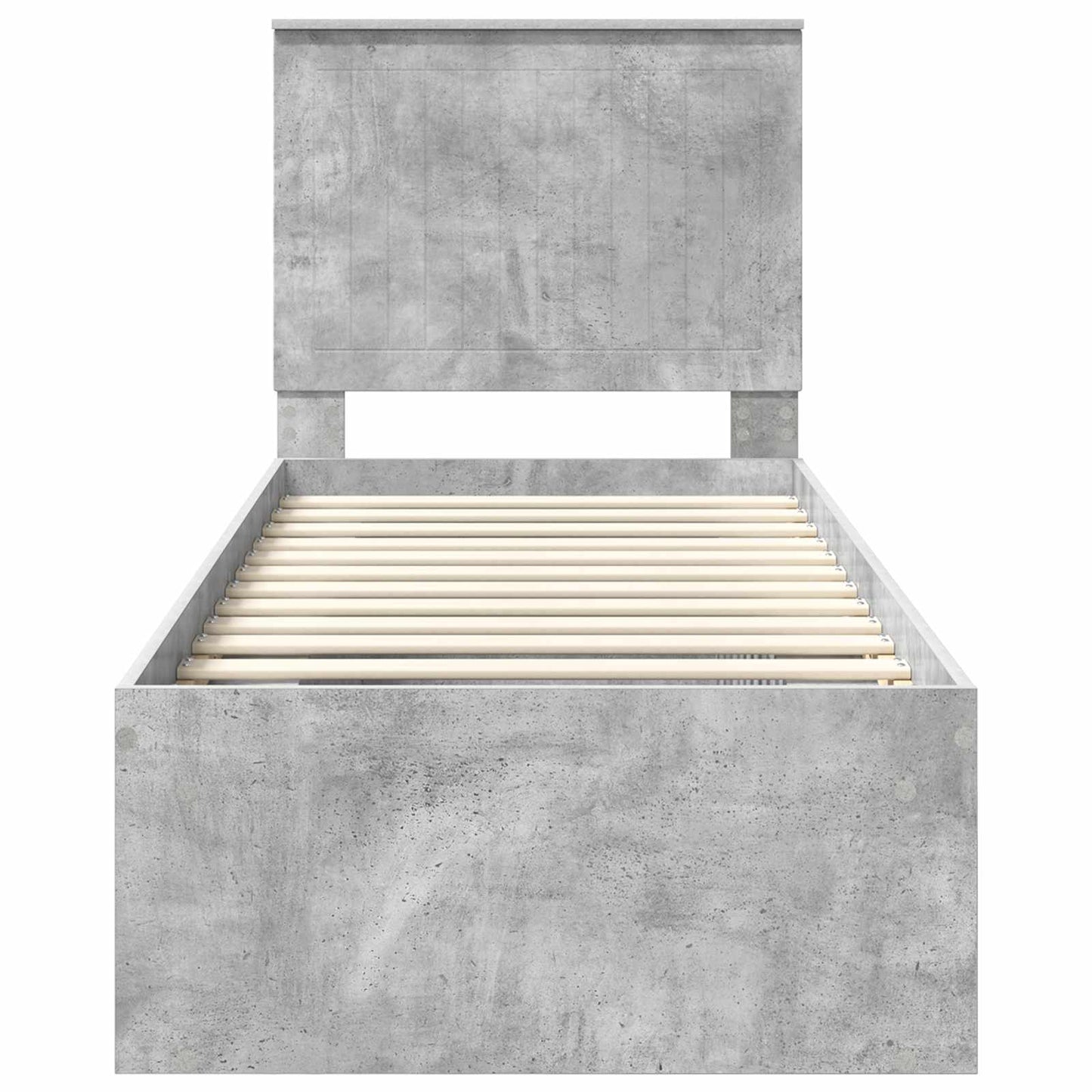 Bedframe Concerte Grijs 75 x 190 cm Massief grenenhout is nu te koop bij PeponiXL, paradijselijk wonen!