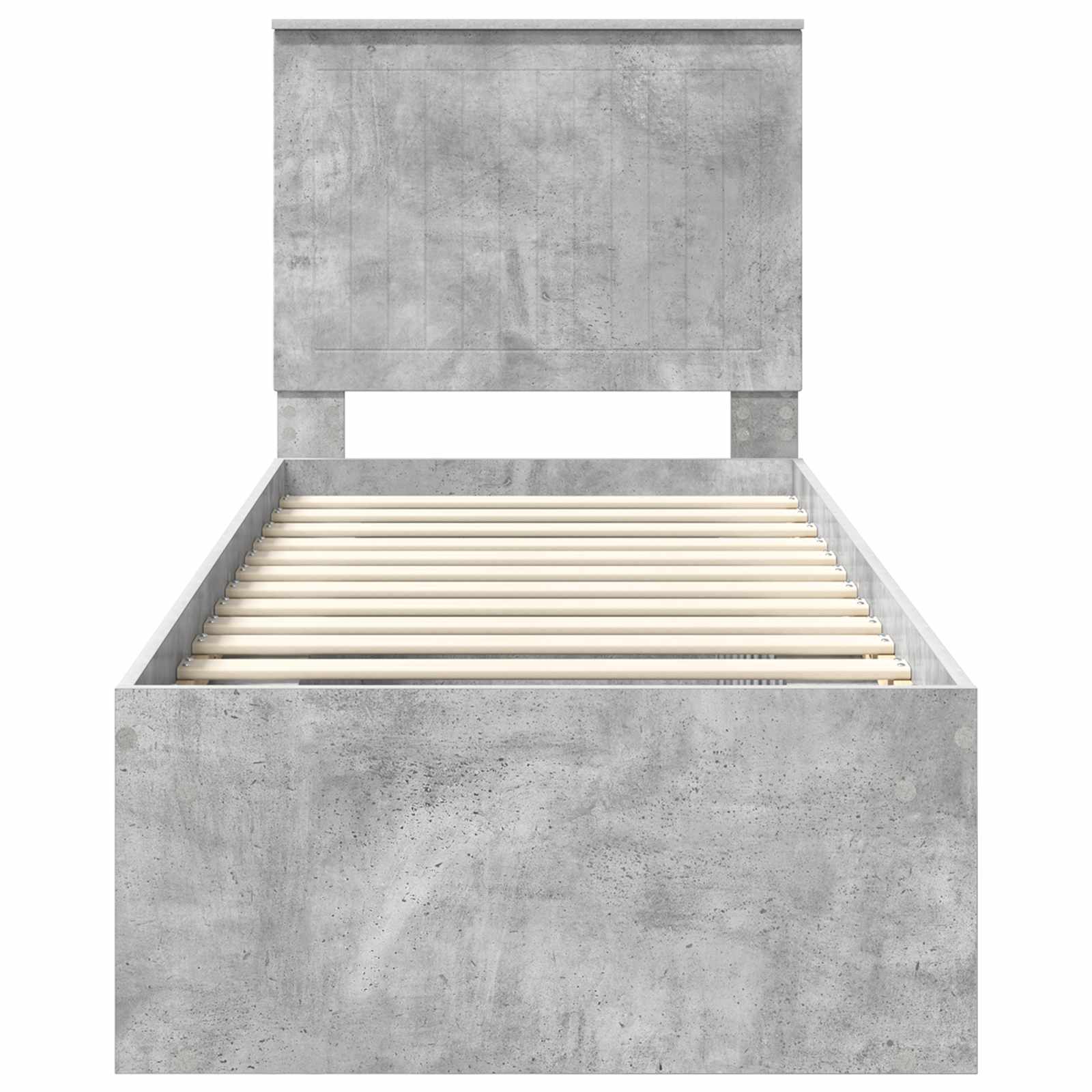 Bedframe Concerte Grijs 75 x 190 cm Massief grenenhout is nu te koop bij PeponiXL, paradijselijk wonen!