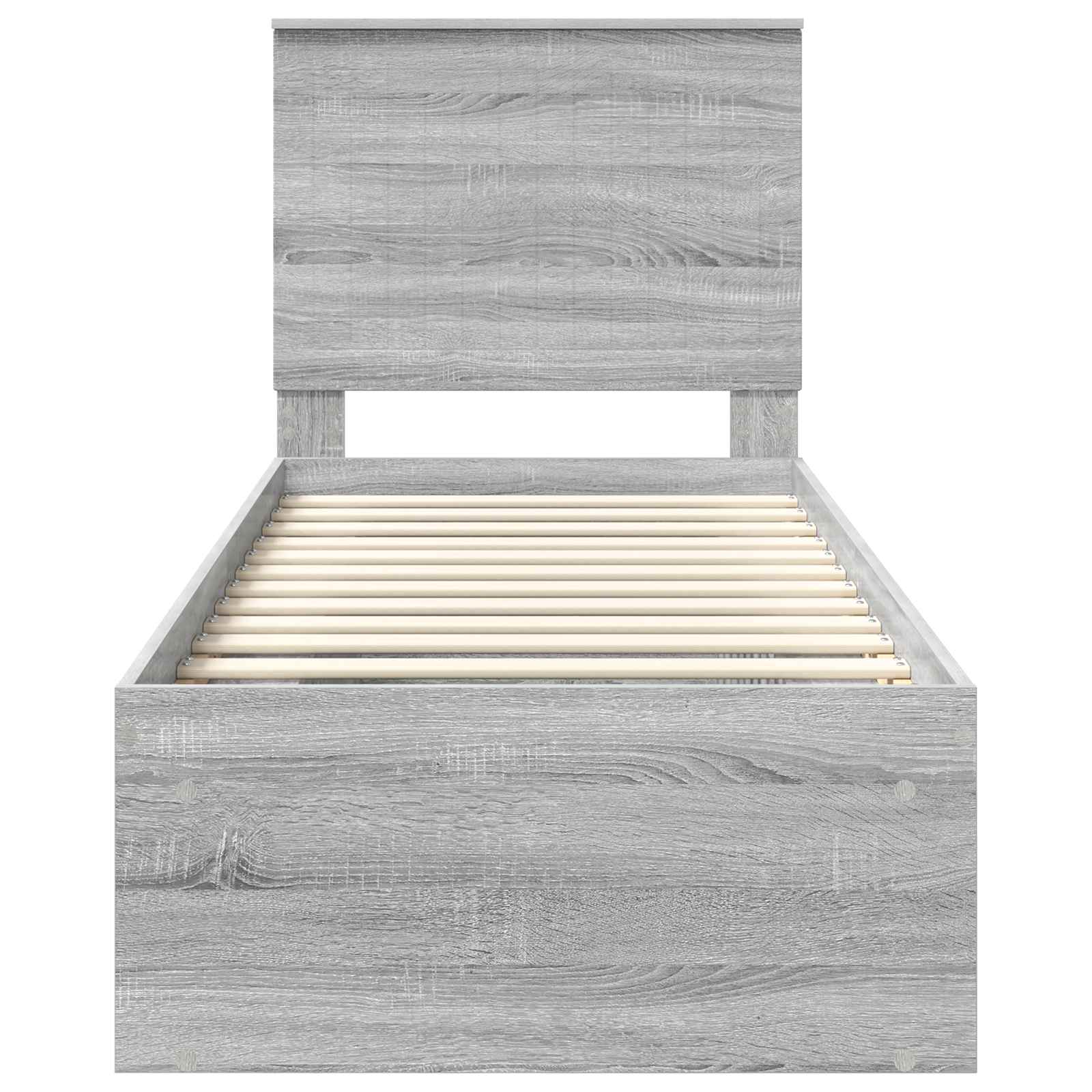 Bedframe Grijs Sonoma 75 x 190 cm Massief grenenhout is nu te koop bij PeponiXL, paradijselijk wonen!