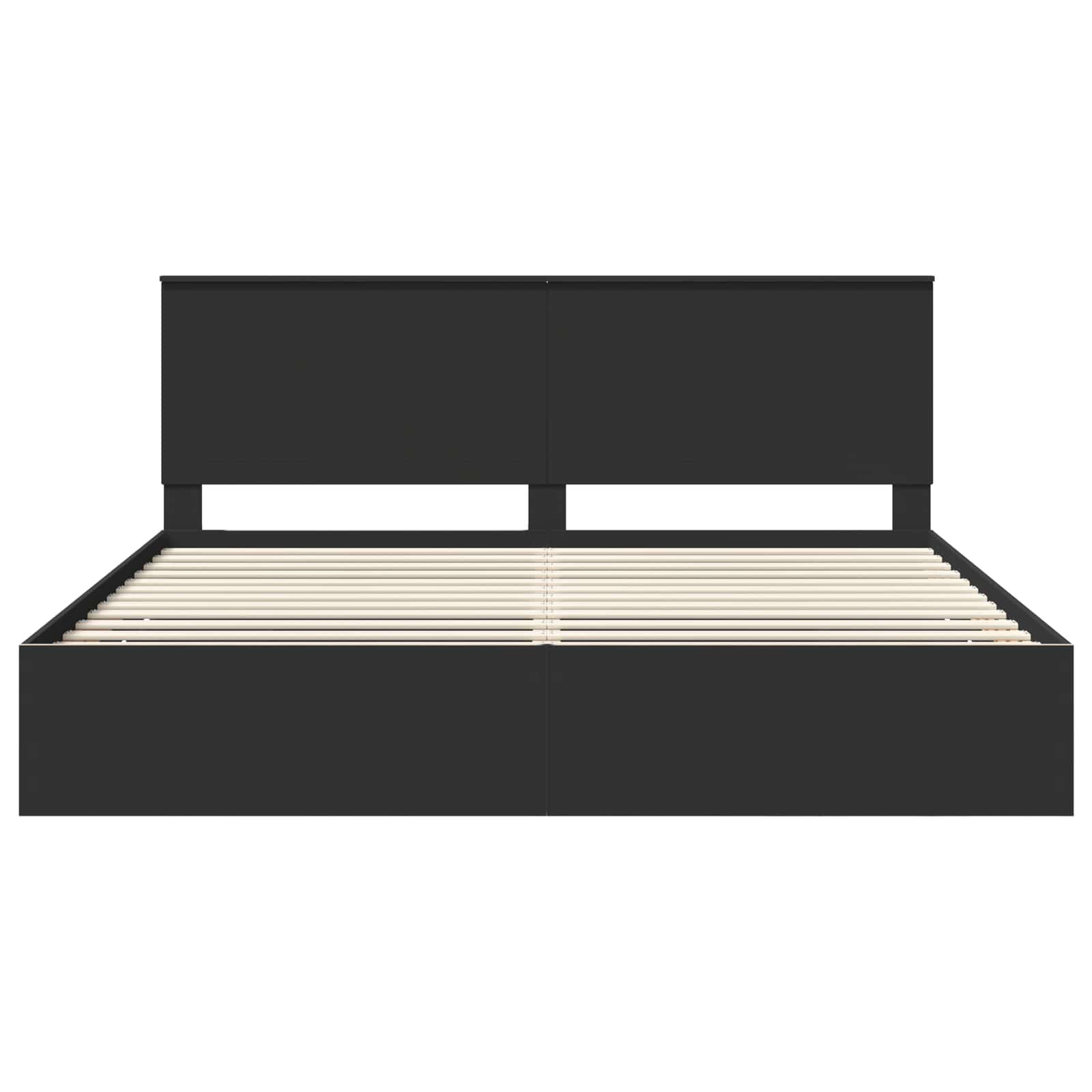 Bedframe met lade met opslag Zwart 200 x 200 cm Ingenieurshout is nu te koop bij PeponiXL, paradijselijk wonen!