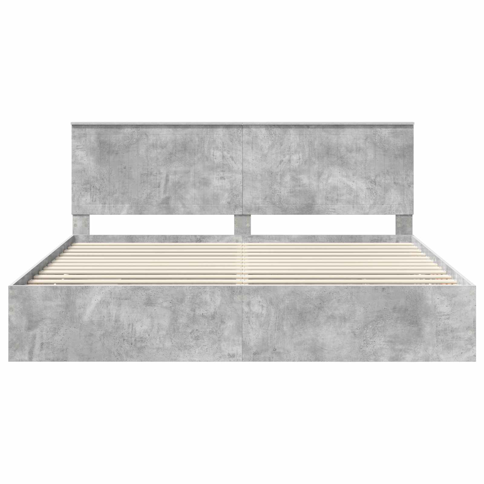 Bedframe met lade Beton Grijs 200 x 200 cm Ingenieurshout is nu te koop bij PeponiXL, paradijselijk wonen!