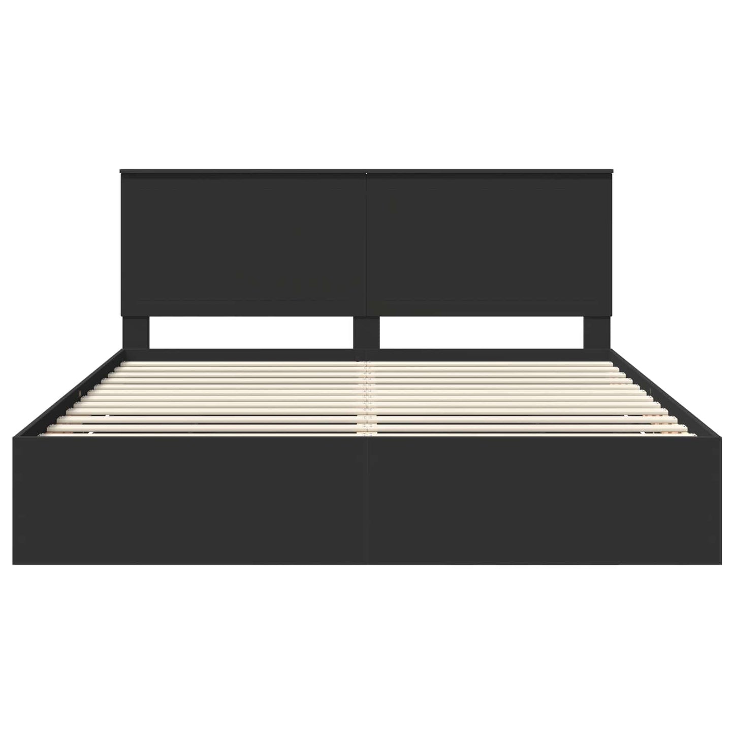 Bedframe met lade met opslag Zwart 180 x 200 cm Ingenieurshout is nu te koop bij PeponiXL, paradijselijk wonen!