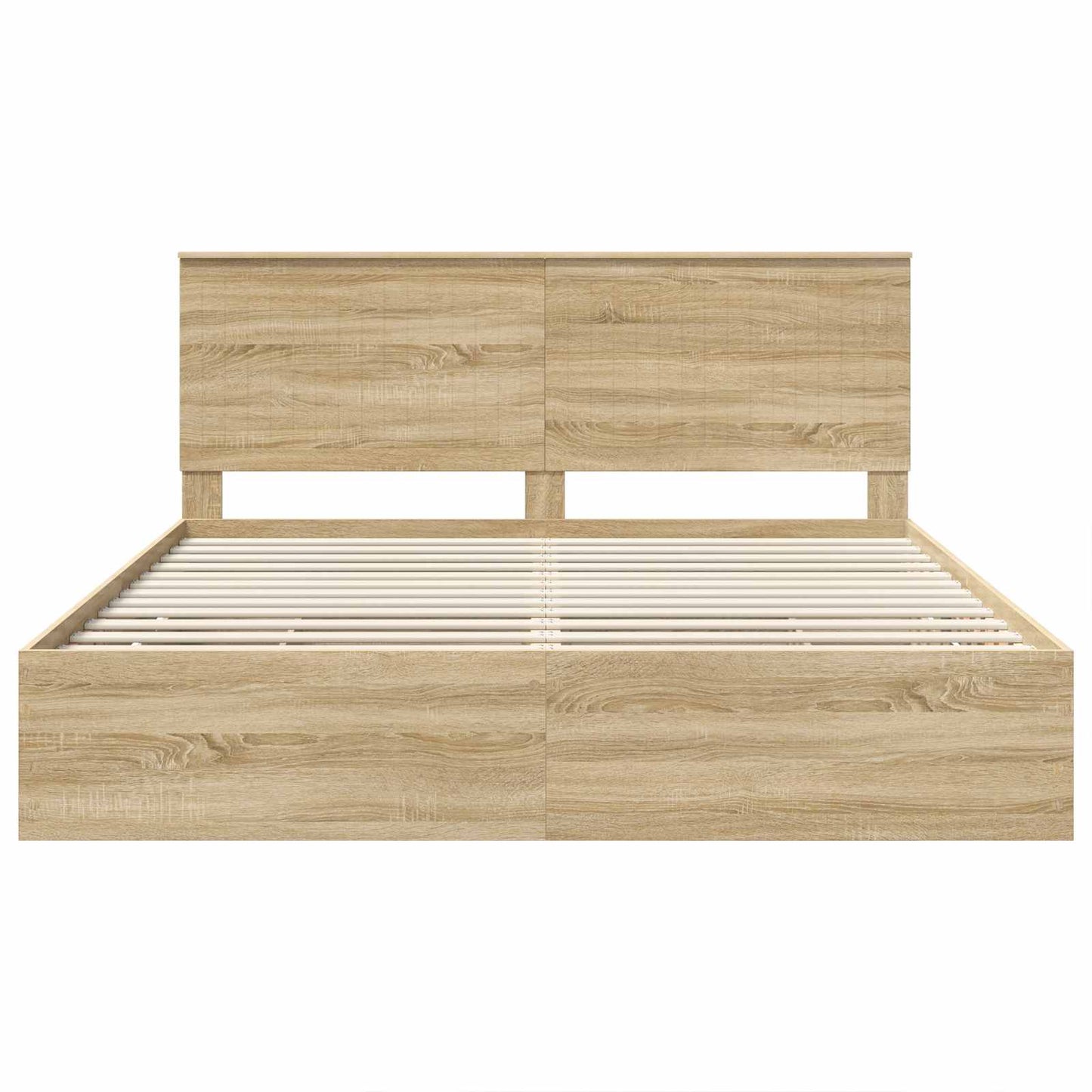 Bedframe met lade Sonoma Eiken 180 x 200 cm Ingenieurshout is nu te koop bij PeponiXL, paradijselijk wonen!