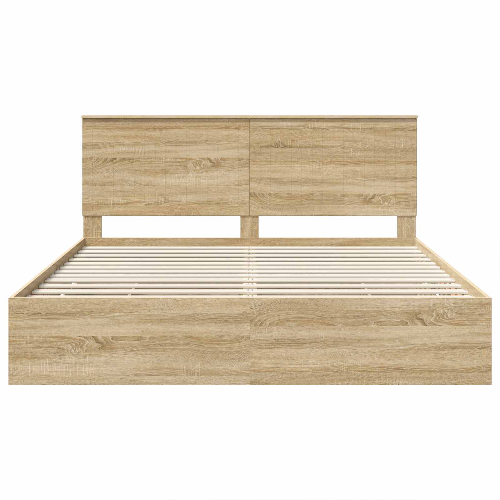 Bedframe met lade Sonoma Eiken 180 x 200 cm Ingenieurshout is nu te koop bij PeponiXL, paradijselijk wonen!