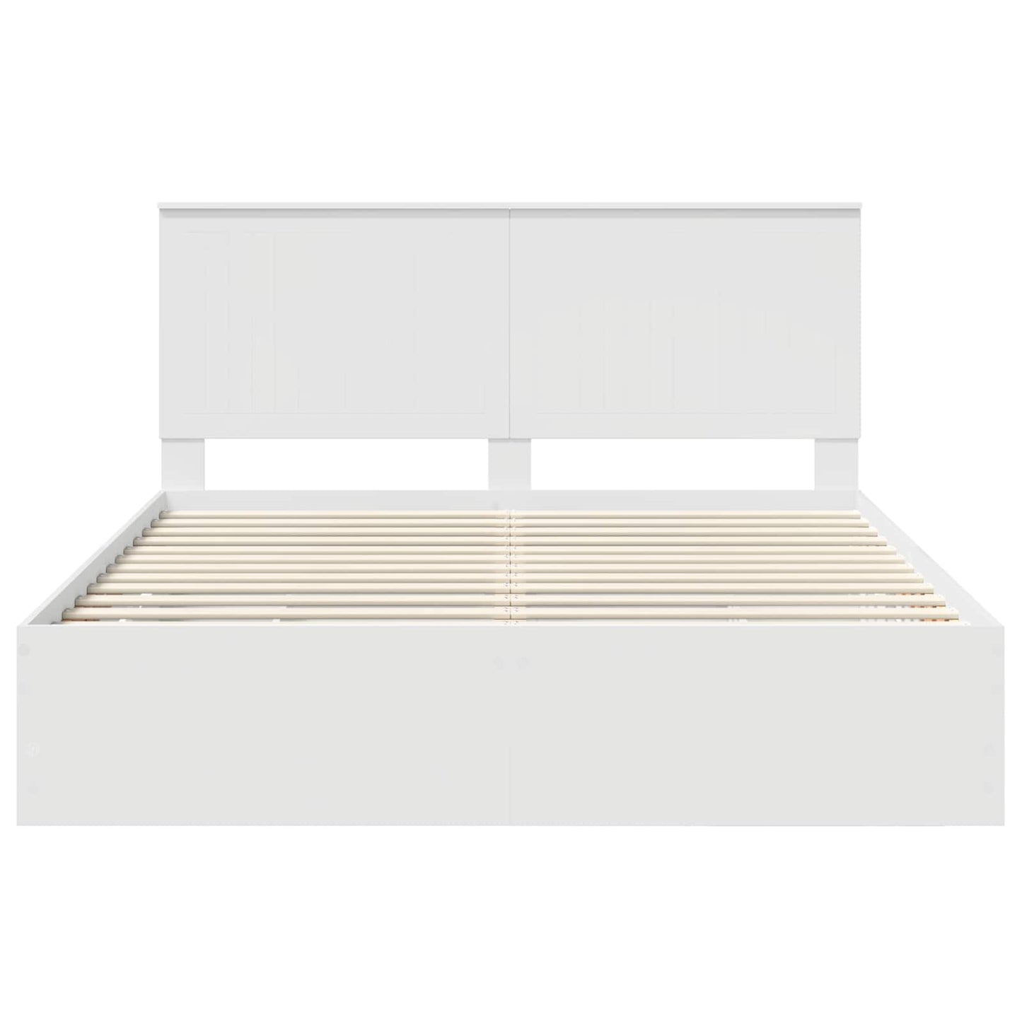 Bedframe met lade met opslag Wit 160 x 200 cm Ingenieurshout is nu te koop bij PeponiXL, paradijselijk wonen!