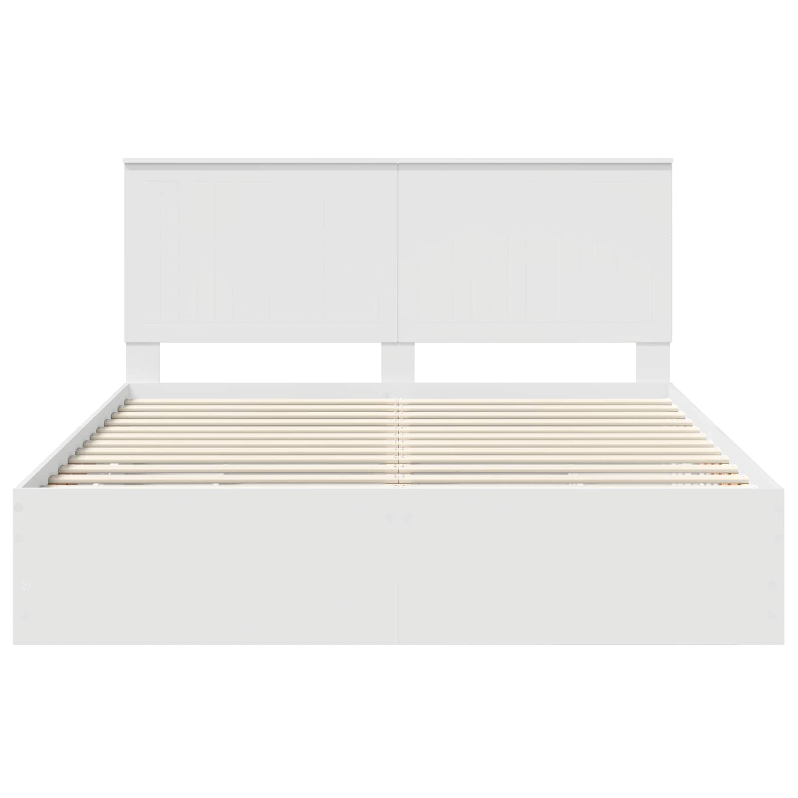 Bedframe met lade met opslag Wit 160 x 200 cm Ingenieurshout is nu te koop bij PeponiXL, paradijselijk wonen!
