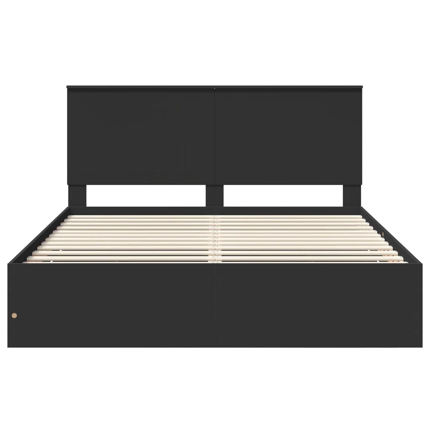 Bedframe met lade met opslag Zwart 160 x 200 cm Ingenieurshout is nu te koop bij PeponiXL, paradijselijk wonen!