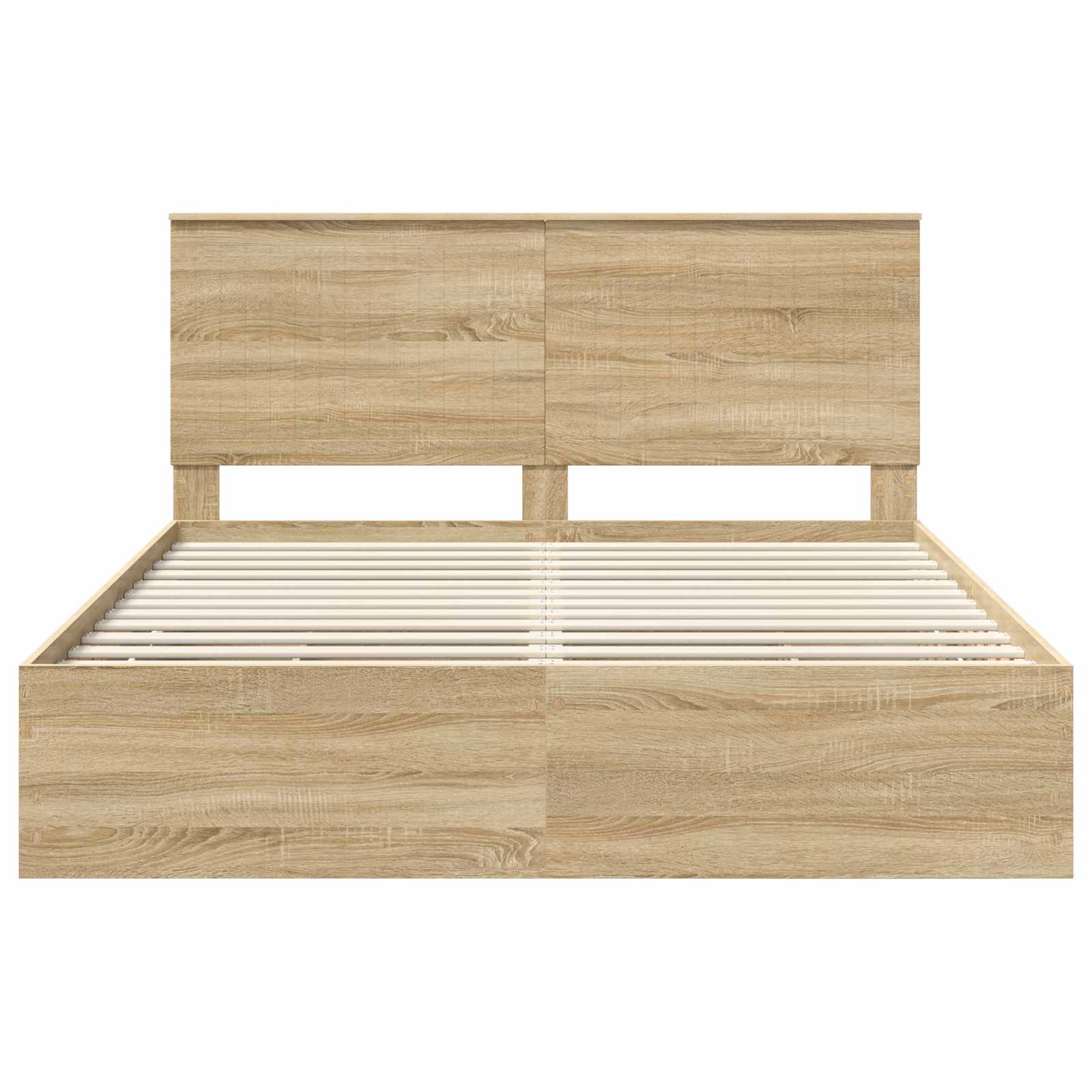 Bedframe met lade Sonoma Eiken 160 x 200 cm Ingenieurshout is nu te koop bij PeponiXL, paradijselijk wonen!