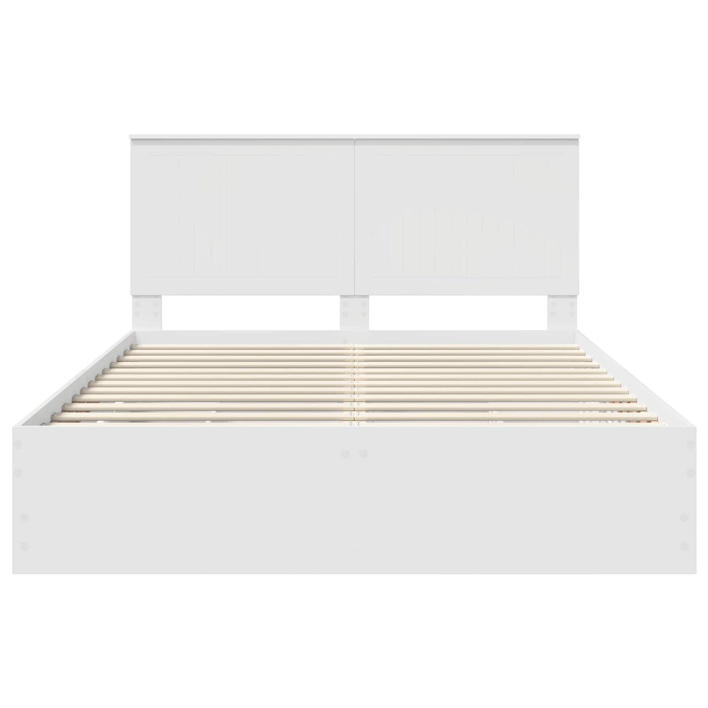 Bedframe met lade met opslag Wit 150 x 200 cm Ingenieurshout is nu te koop bij PeponiXL, paradijselijk wonen!