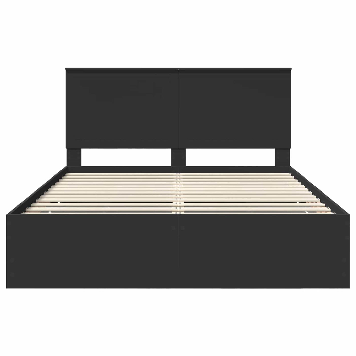 Bedframe met lade met opslag Zwart 150 x 200 cm Ingenieurshout is nu te koop bij PeponiXL, paradijselijk wonen!