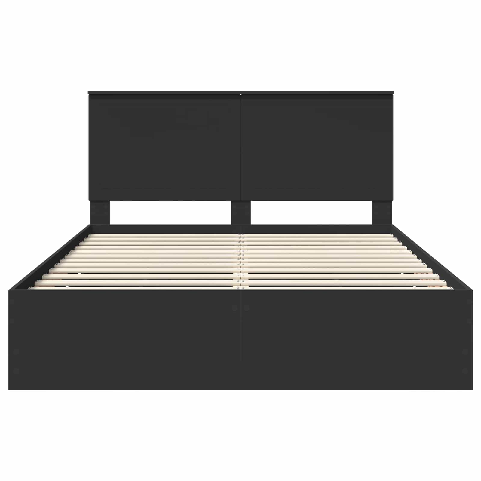 Bedframe met lade met opslag Zwart 150 x 200 cm Ingenieurshout is nu te koop bij PeponiXL, paradijselijk wonen!