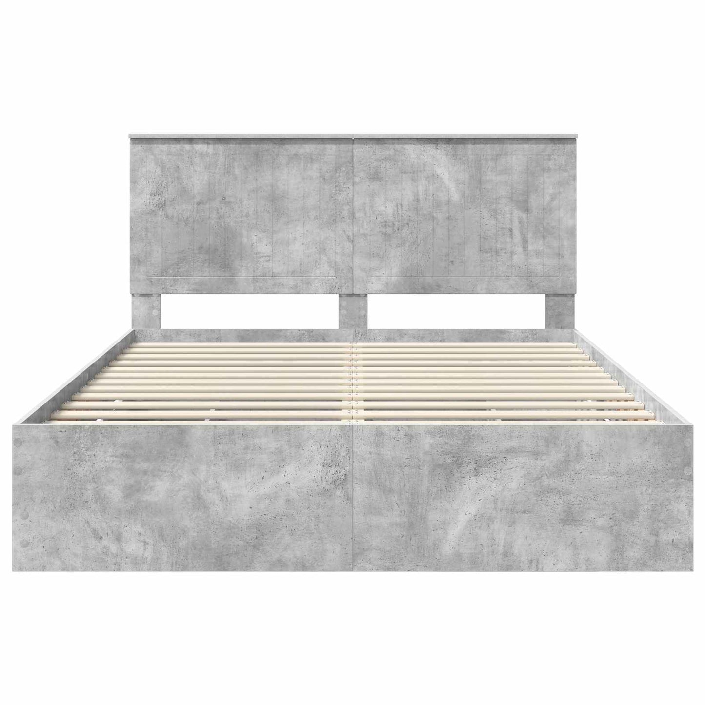 Bedframe met lade Beton Grijs 150 x 200 cm Ingenieurshout is nu te koop bij PeponiXL, paradijselijk wonen!