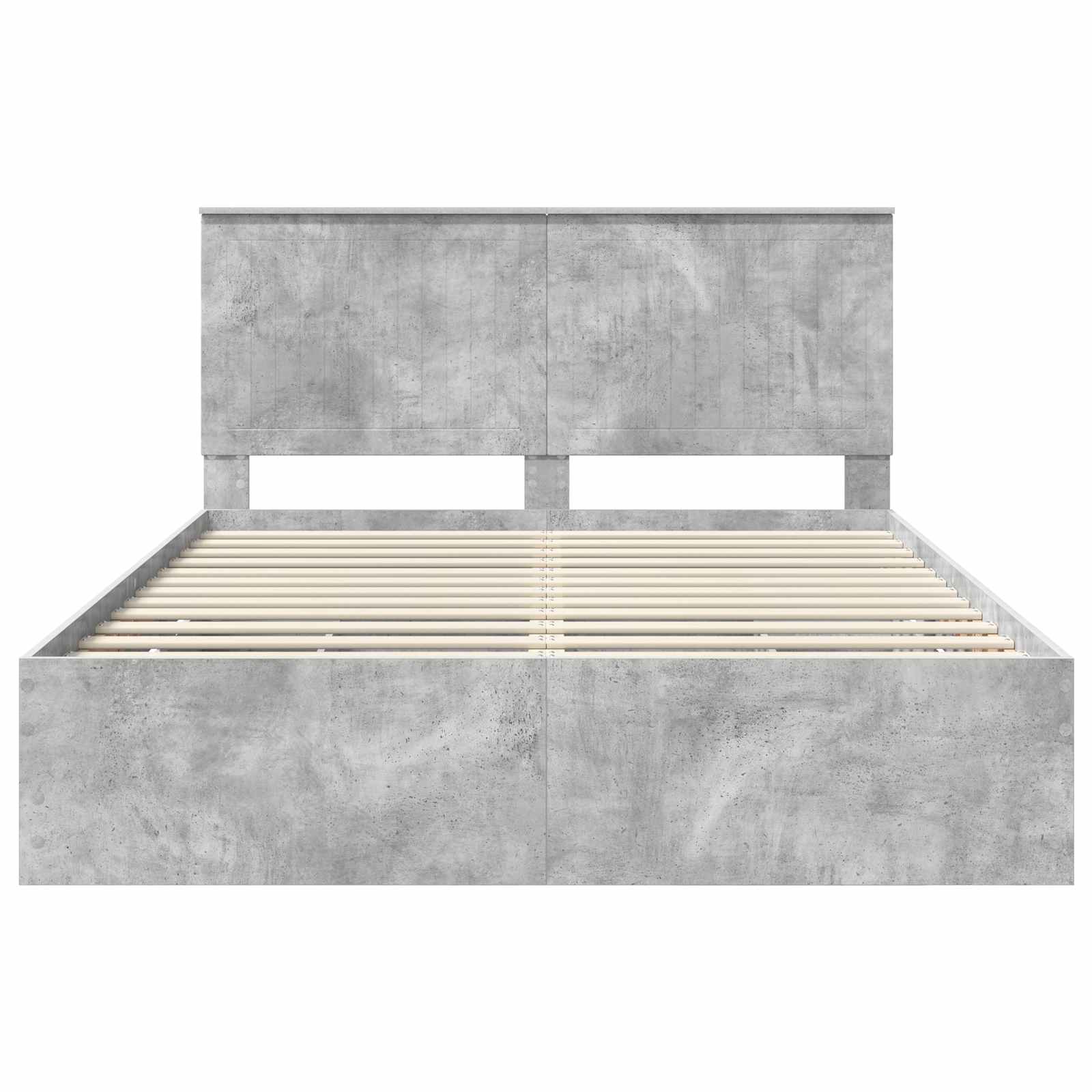 Bedframe met lade Beton Grijs 150 x 200 cm Ingenieurshout is nu te koop bij PeponiXL, paradijselijk wonen!