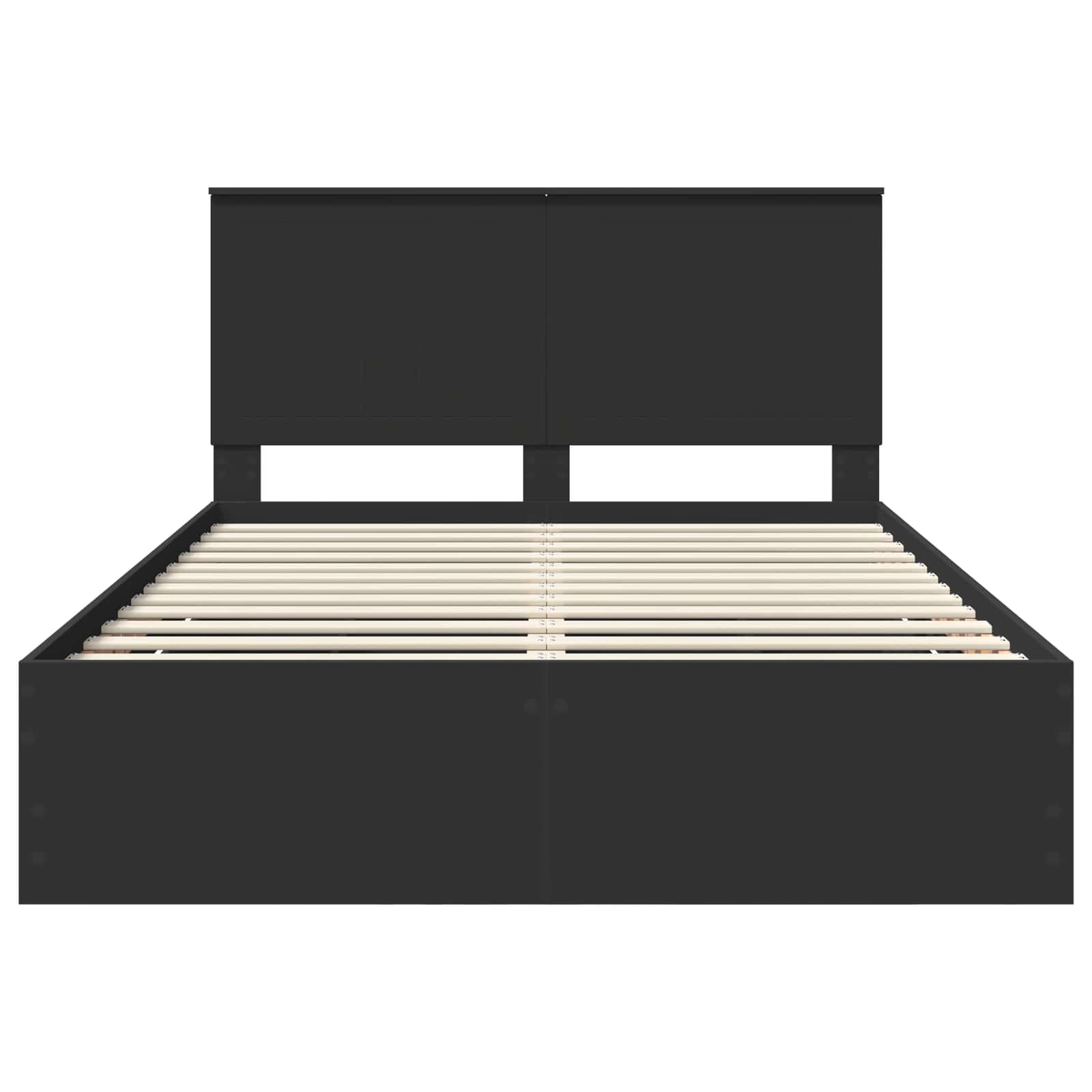 Bedframe met lade met opslag Zwart 140 x 200 cm Ingenieurshout is nu te koop bij PeponiXL, paradijselijk wonen!