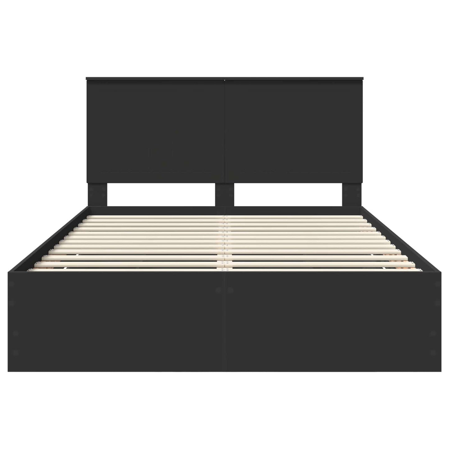 Bedframe met lade met opslag Zwart 140 x 190 cm Ingenieurshout is nu te koop bij PeponiXL, paradijselijk wonen!