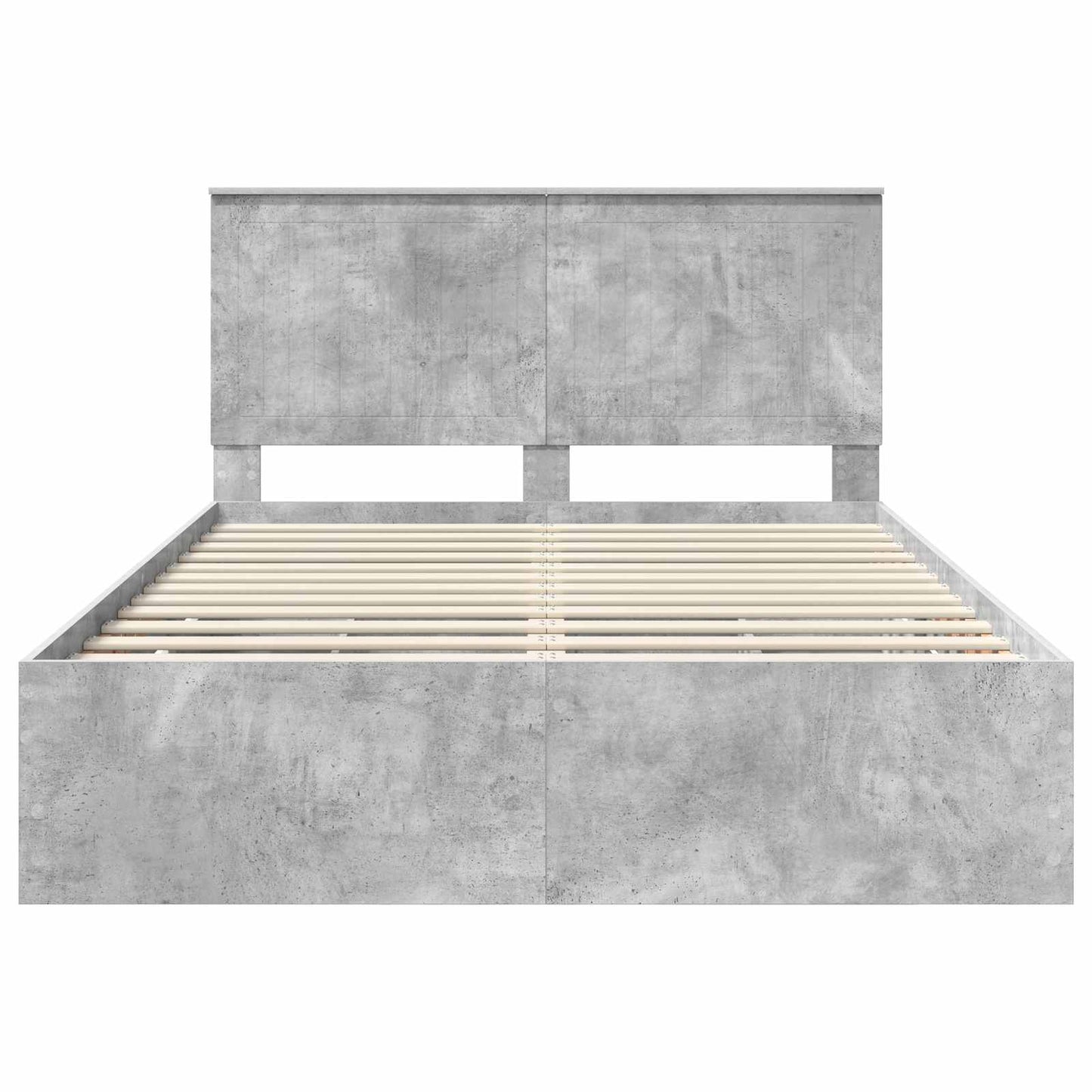 Bedframe met lade Beton Grijs 135 x 190 cm Ingenieurshout is nu te koop bij PeponiXL, paradijselijk wonen!