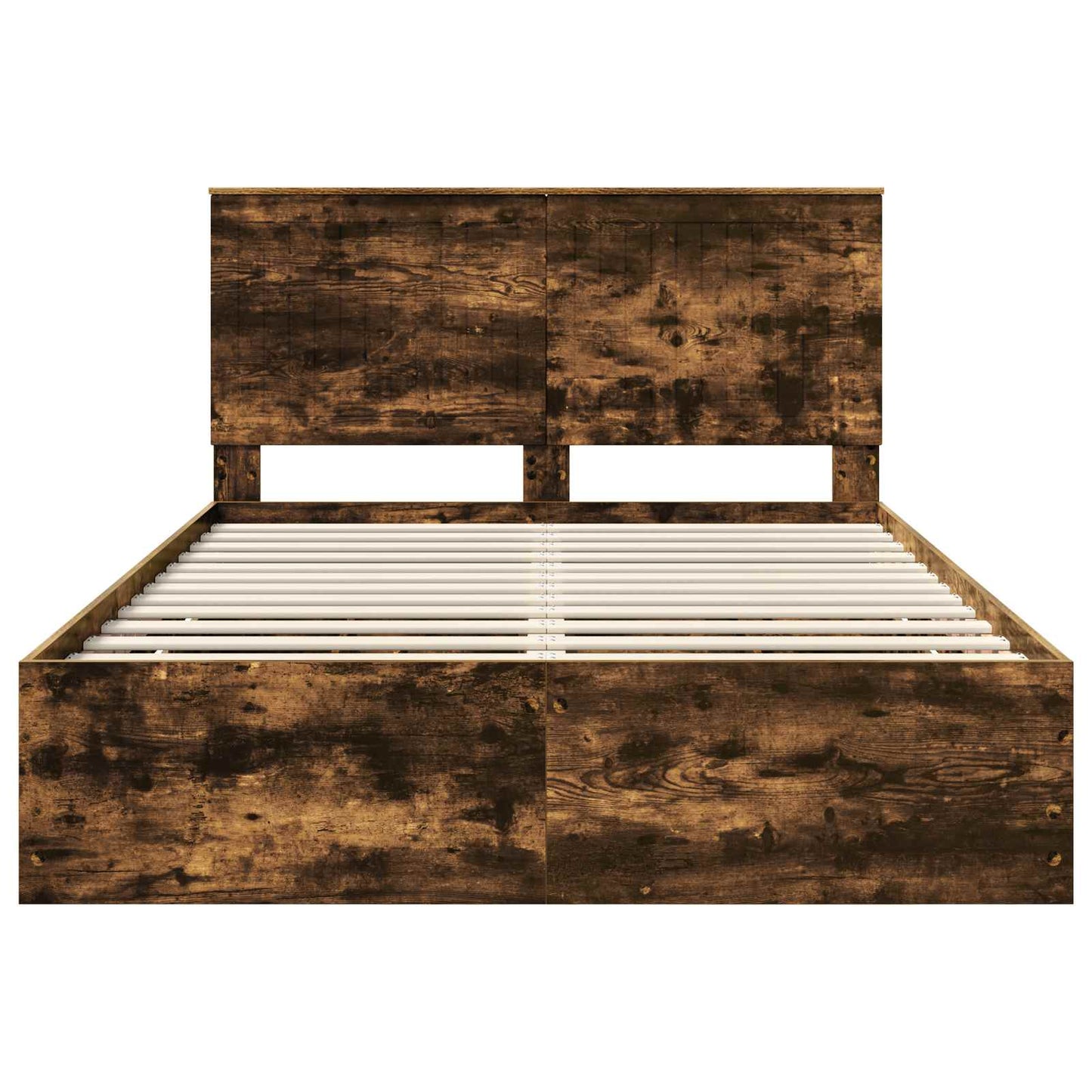 Bedframe met lade Gerookt eiken 135 x 190 cm Ingenieurshout is nu te koop bij PeponiXL, paradijselijk wonen!
