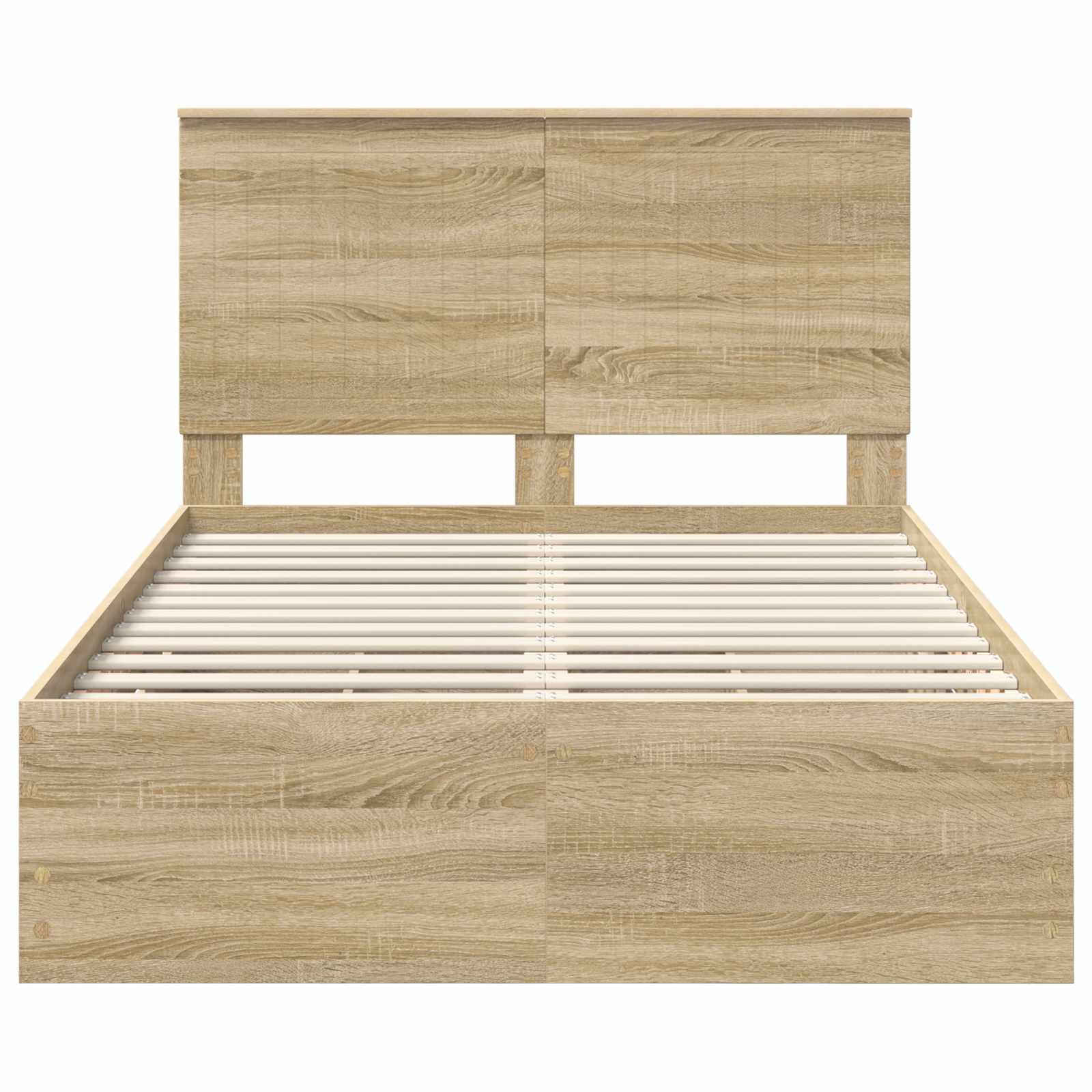 Bedframe met lade Sonoma Eiken 120 x 200 cm Ingenieurshout is nu te koop bij PeponiXL, paradijselijk wonen!