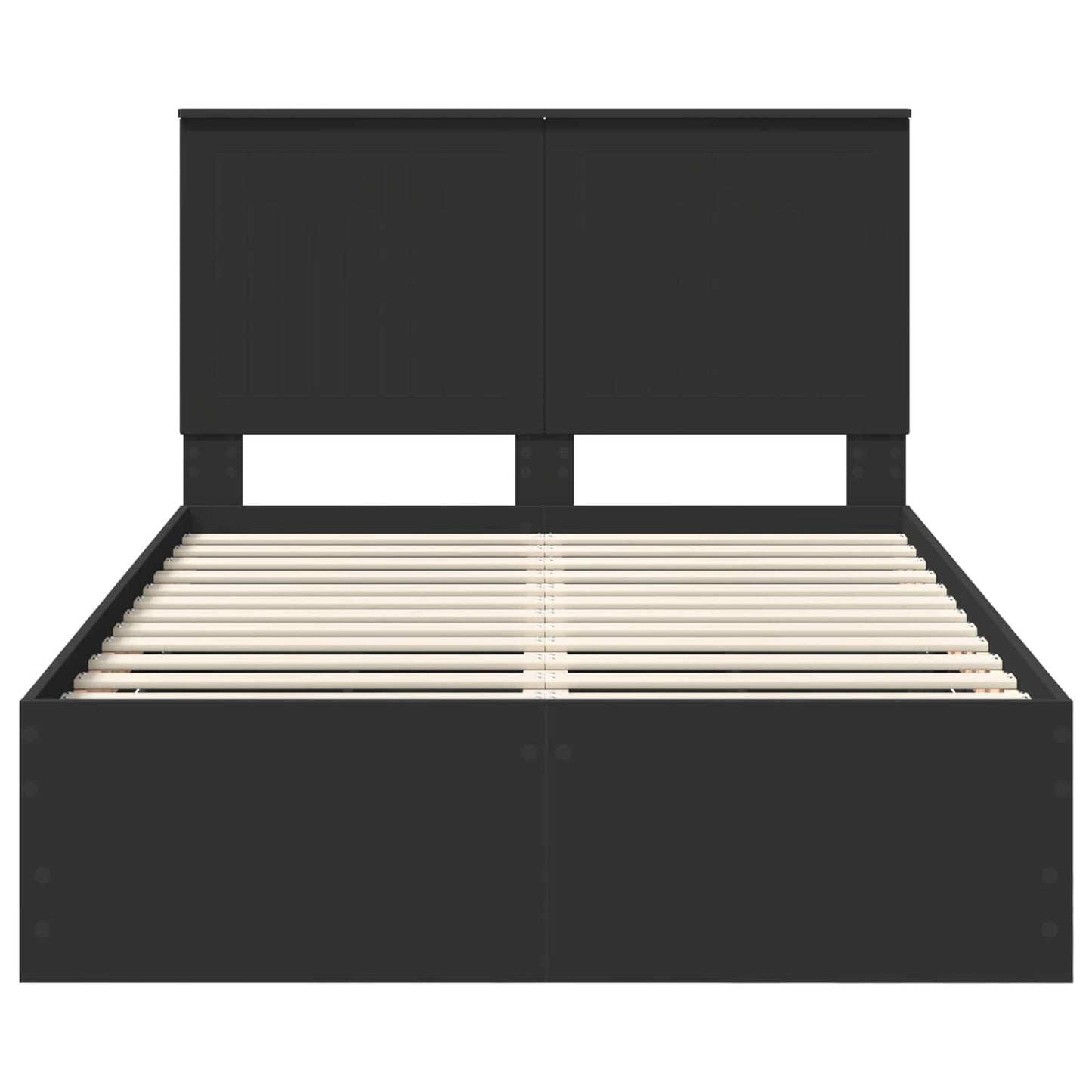 Bedframe met lade met opslag Zwart 120 x 190 cm Ingenieurshout is nu te koop bij PeponiXL, paradijselijk wonen!