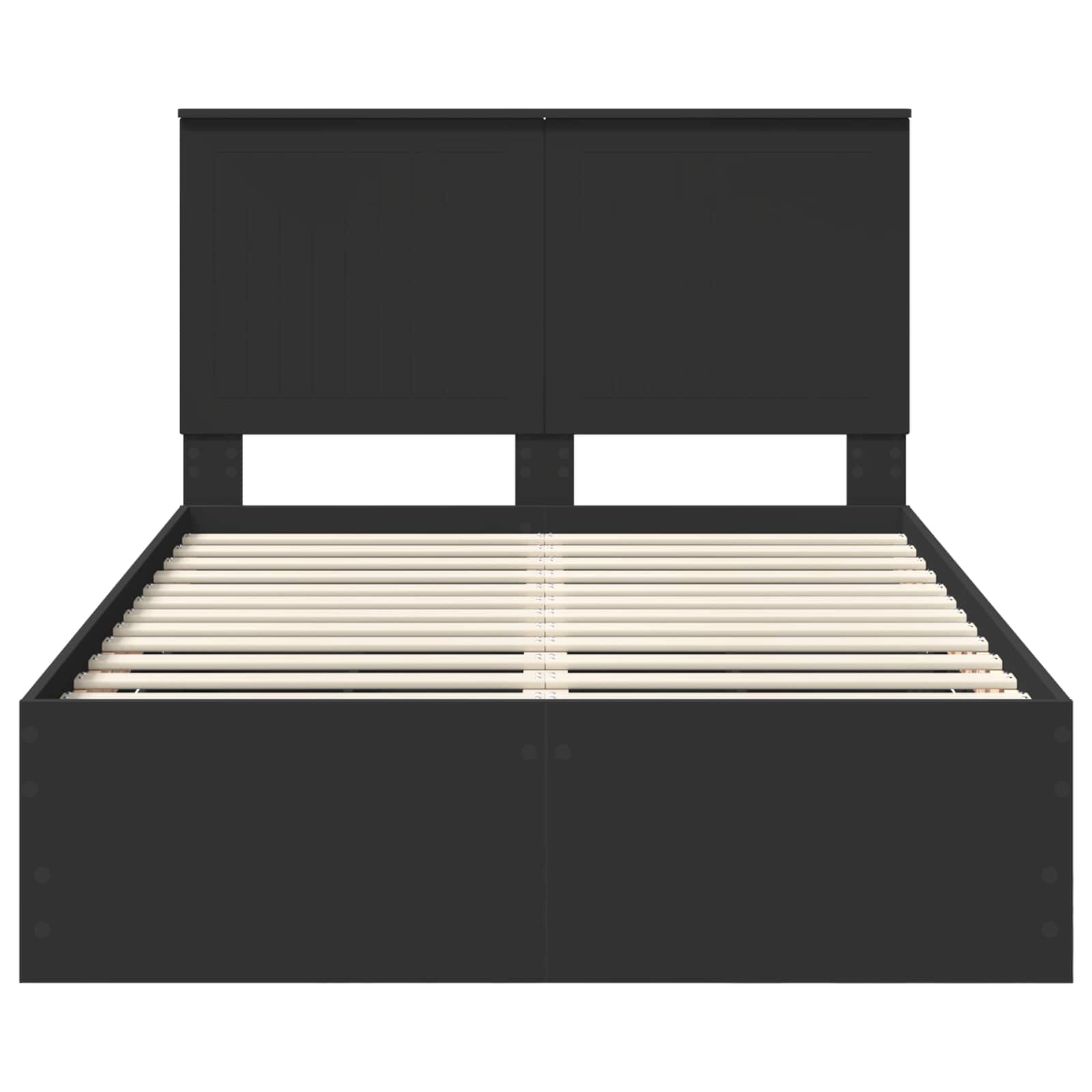 Bedframe met lade met opslag Zwart 120 x 190 cm Ingenieurshout is nu te koop bij PeponiXL, paradijselijk wonen!