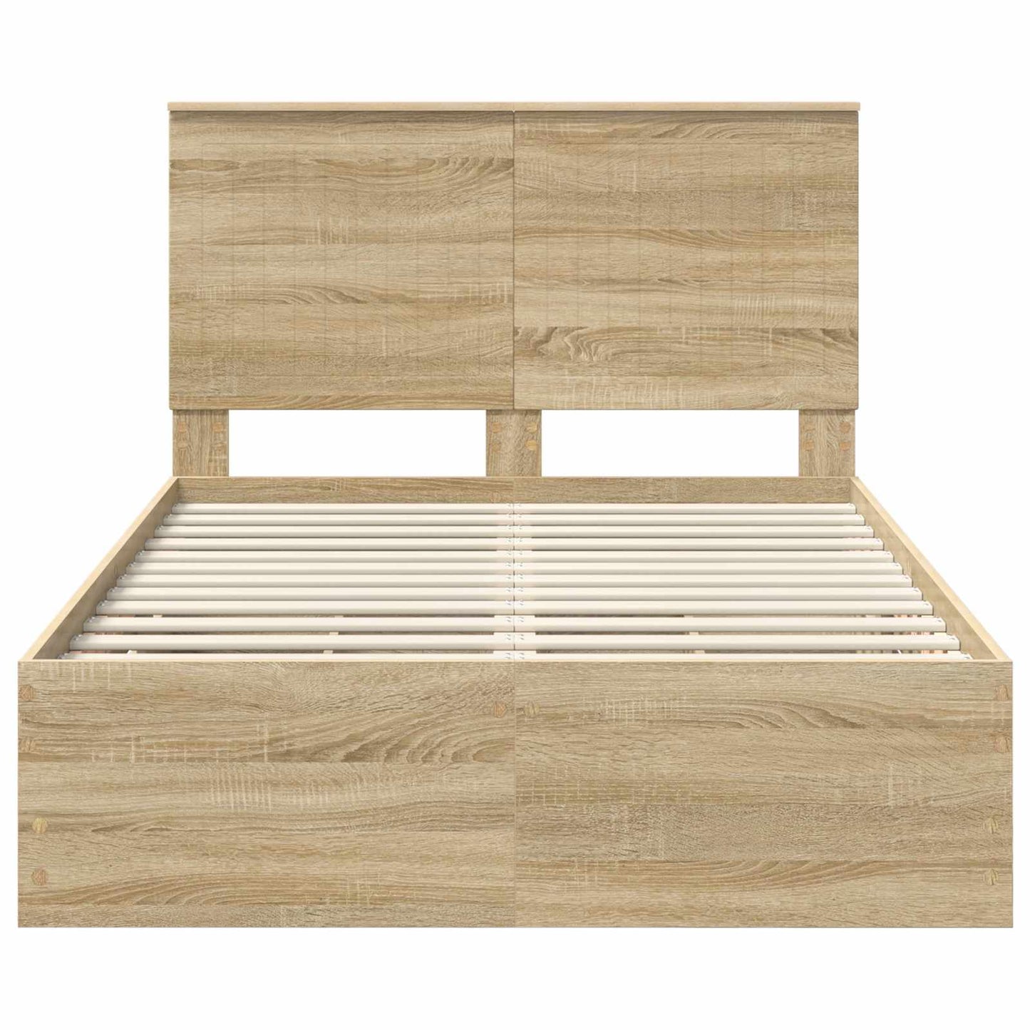 Bedframe met lade Sonoma Eiken 120 x 190 cm Ingenieurshout is nu te koop bij PeponiXL, paradijselijk wonen!