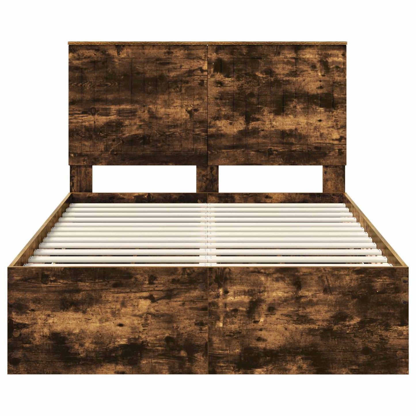 Bedframe met lade Gerookt eiken 120 x 190 cm Ingenieurshout is nu te koop bij PeponiXL, paradijselijk wonen!