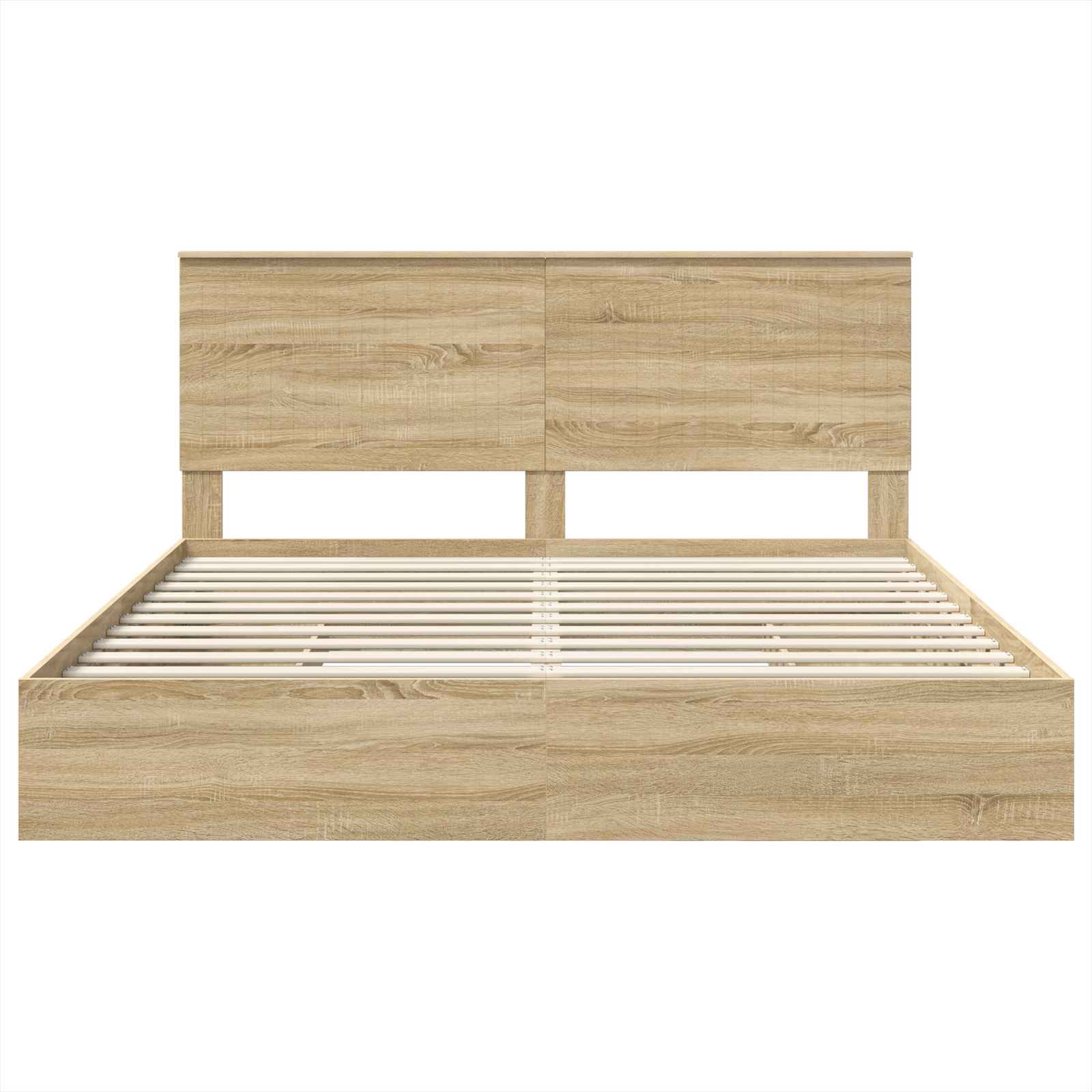 Opslag bed met lade Sonoma Eiken 180 x 200 cm Bewerkt hout is nu te koop bij PeponiXL, paradijselijk wonen!