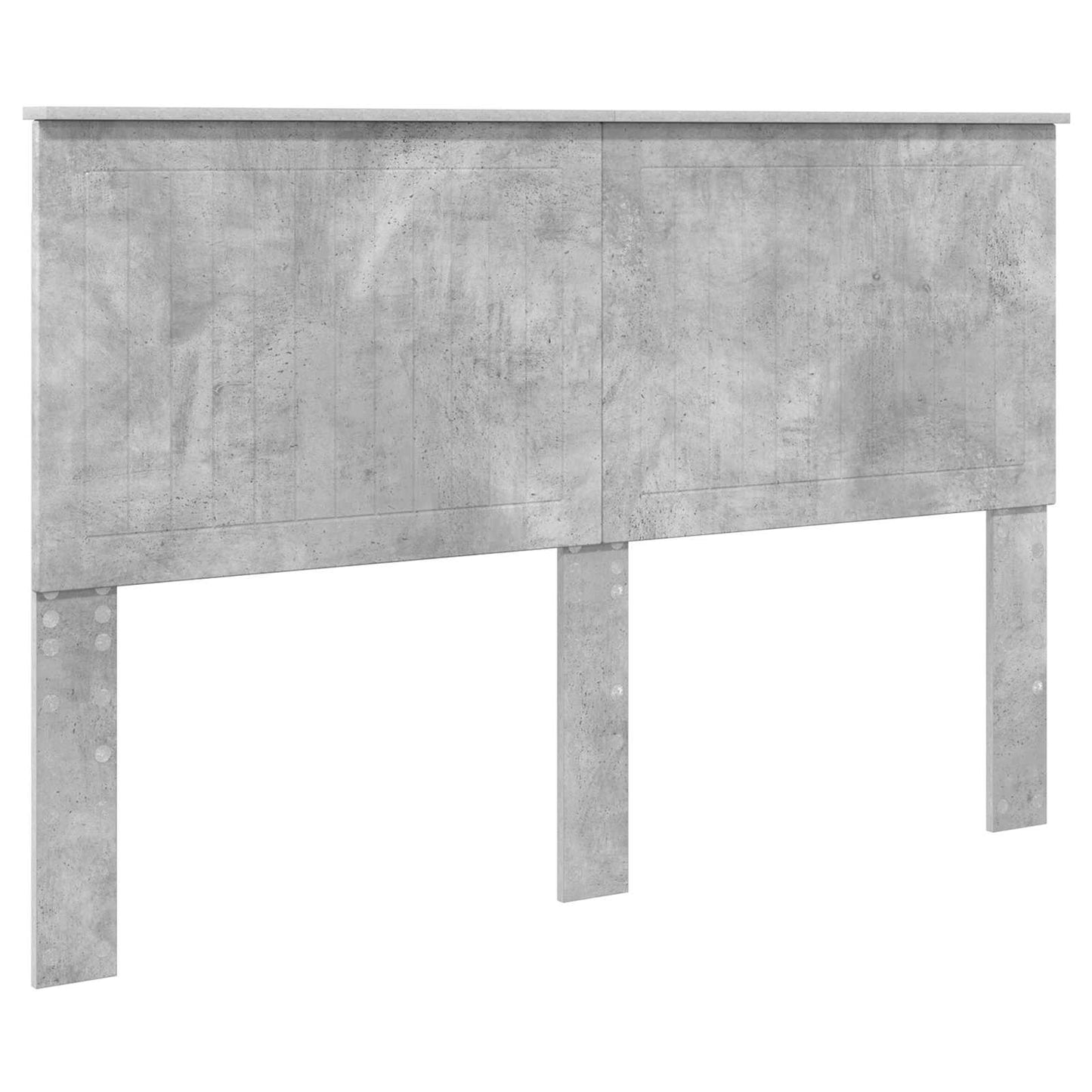 Opslag bed met hoofdeinde Beton Grijs 150 x 200 cm Bewerkt hout is nu te koop bij PeponiXL, paradijselijk wonen!