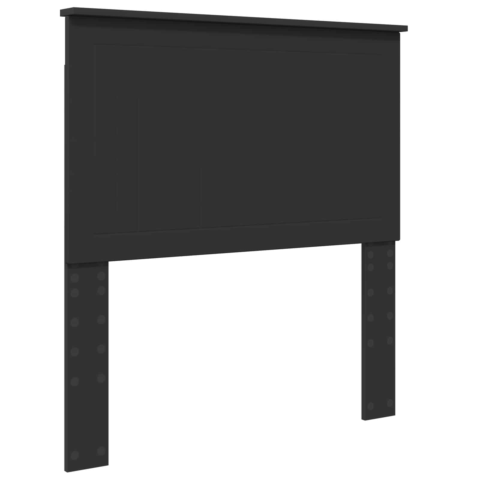 Opslag bed met hoofdeinde Zwart 90 x 190 cm Bewerkt hout is nu te koop bij PeponiXL, paradijselijk wonen!
