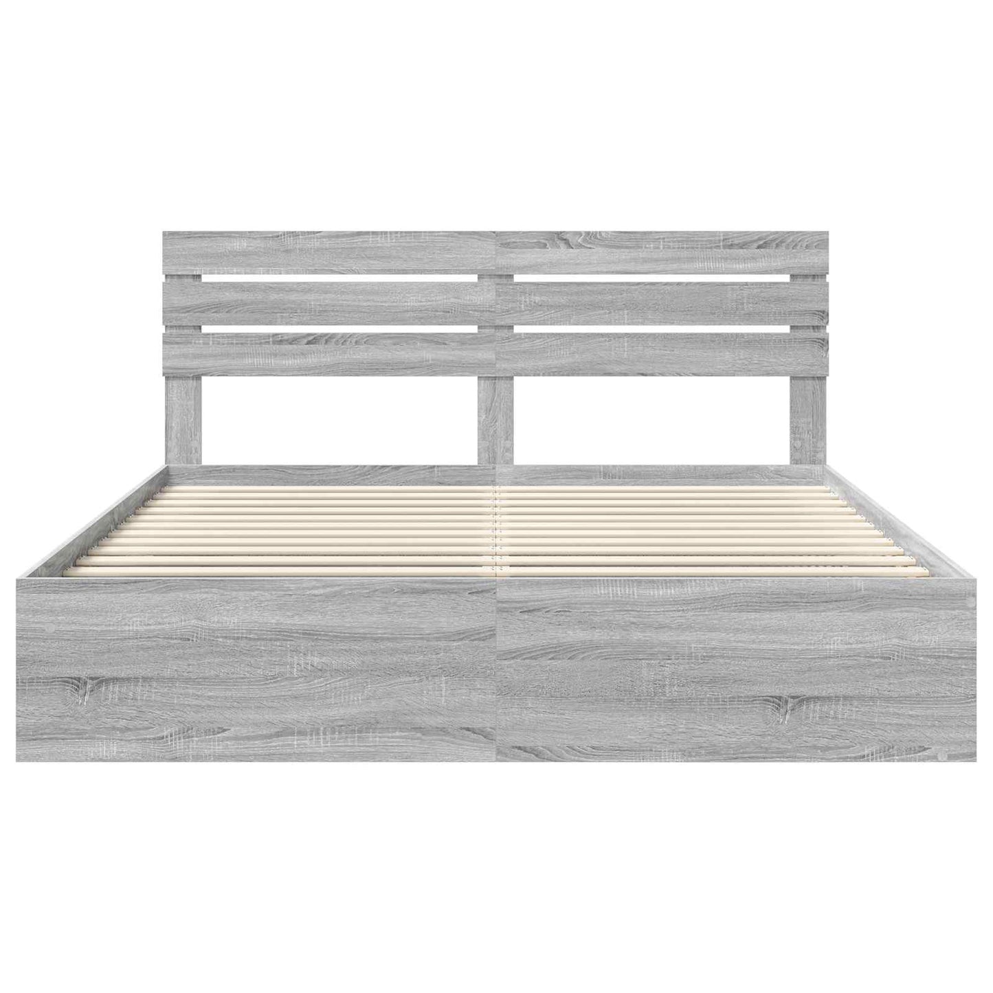 Bedframe Grijs Sonoma 180 x 200 cm Massief grenenhout is nu te koop bij PeponiXL, paradijselijk wonen!