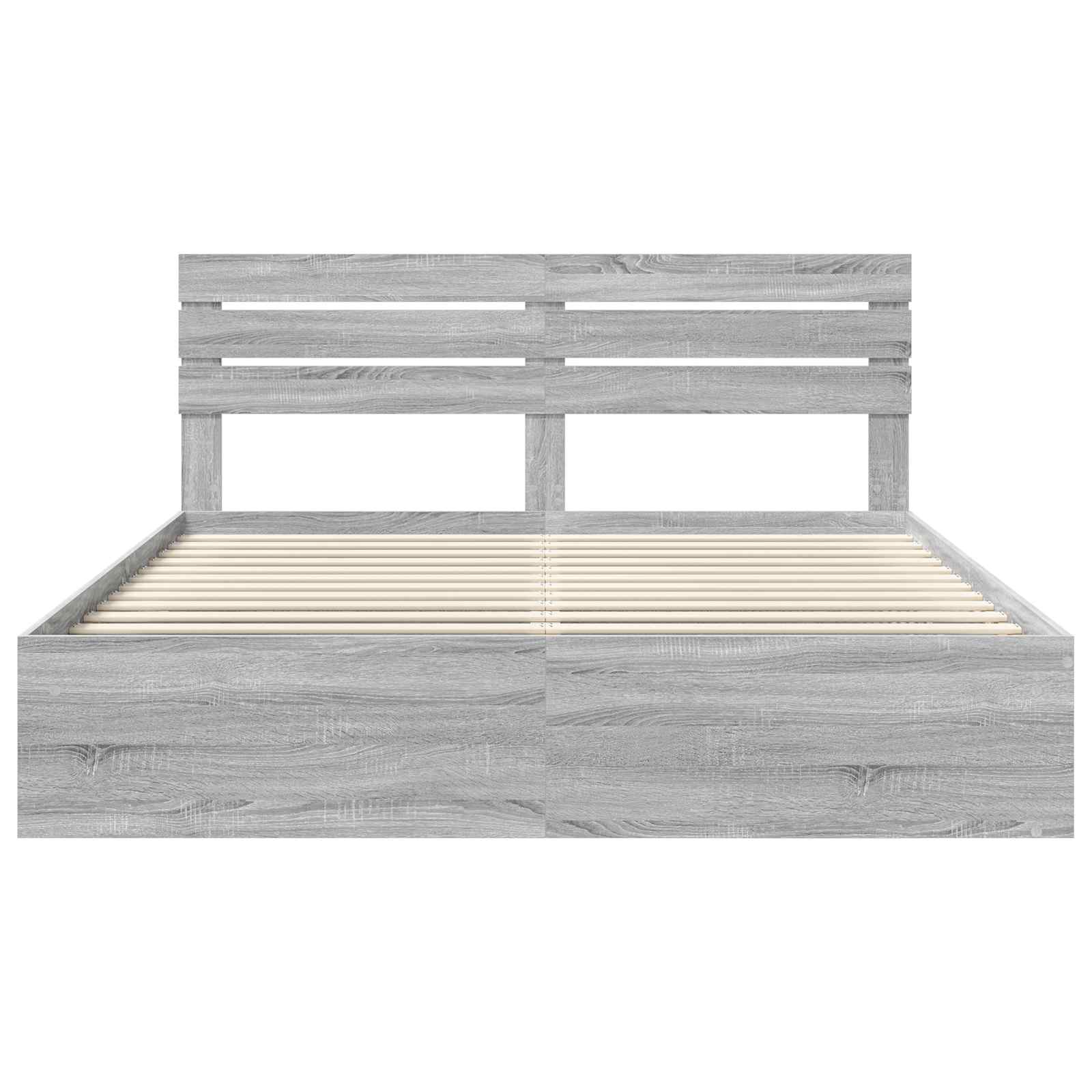 Bedframe Grijs Sonoma 180 x 200 cm Massief grenenhout is nu te koop bij PeponiXL, paradijselijk wonen!