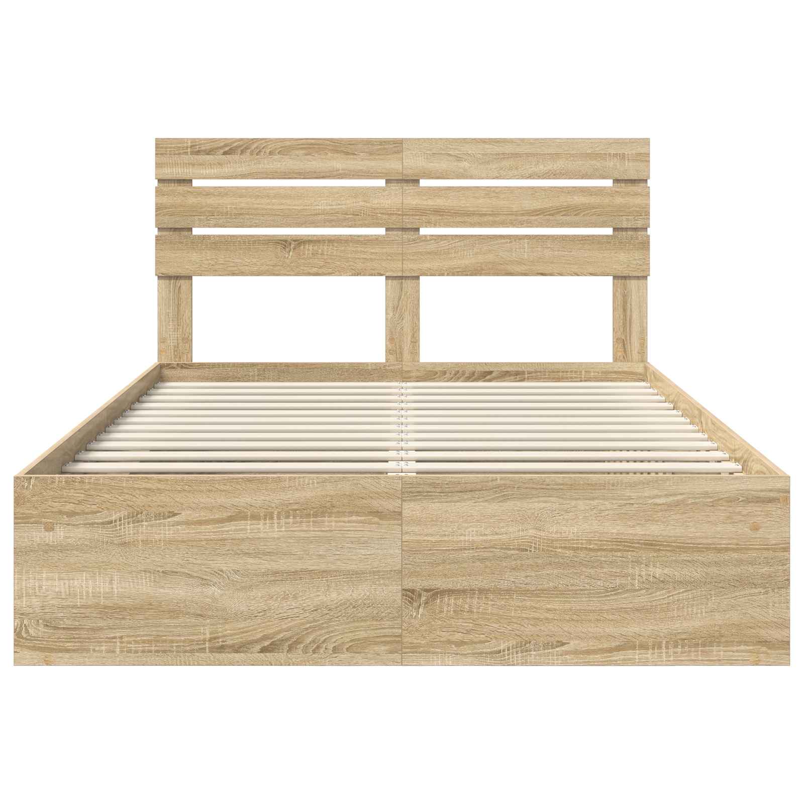 Bedframe met hoofdeinde Sonoma 160 x 200 cm Massief grenenhout is nu te koop bij PeponiXL, paradijselijk wonen!