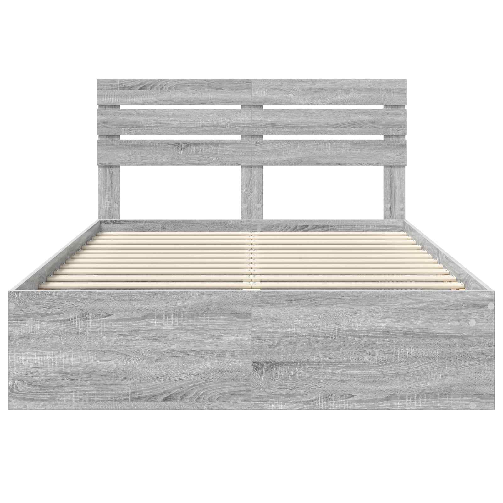 Bedframe Grijs Sonoma 150 x 200 cm Massief grenenhout is nu te koop bij PeponiXL, paradijselijk wonen!