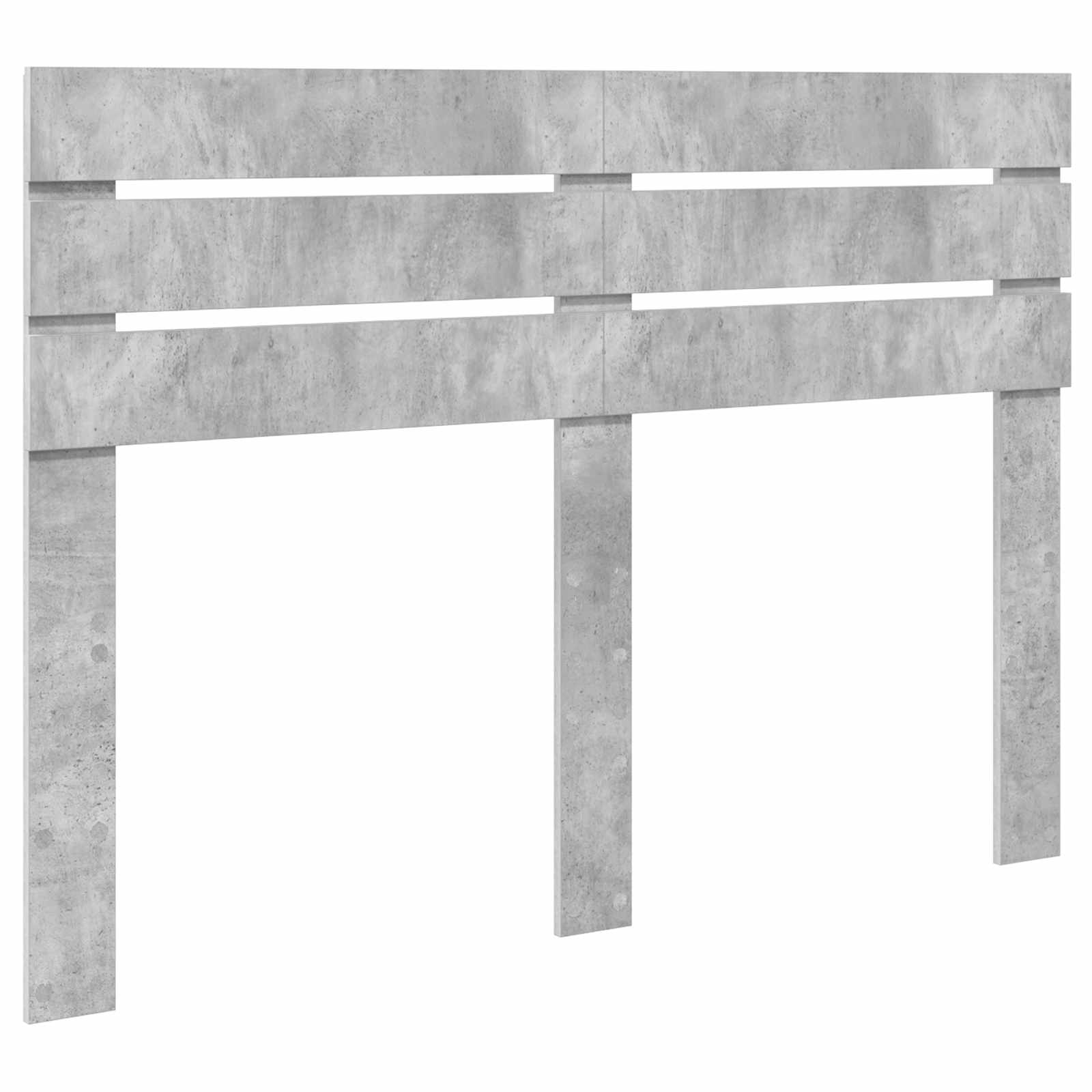 Bedframe met hoofdeinde Beton 140 x 190 cm Massief grenenhout is nu te koop bij PeponiXL, paradijselijk wonen!