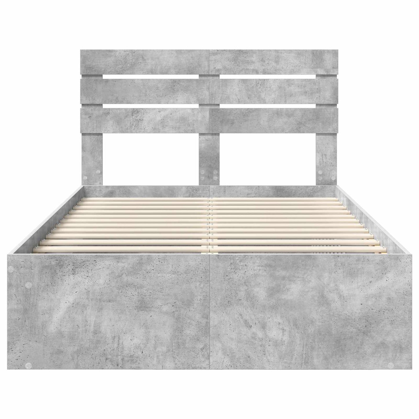 Bedframe Concerte Grijs 135 x 190 cm Massief grenenhout is nu te koop bij PeponiXL, paradijselijk wonen!
