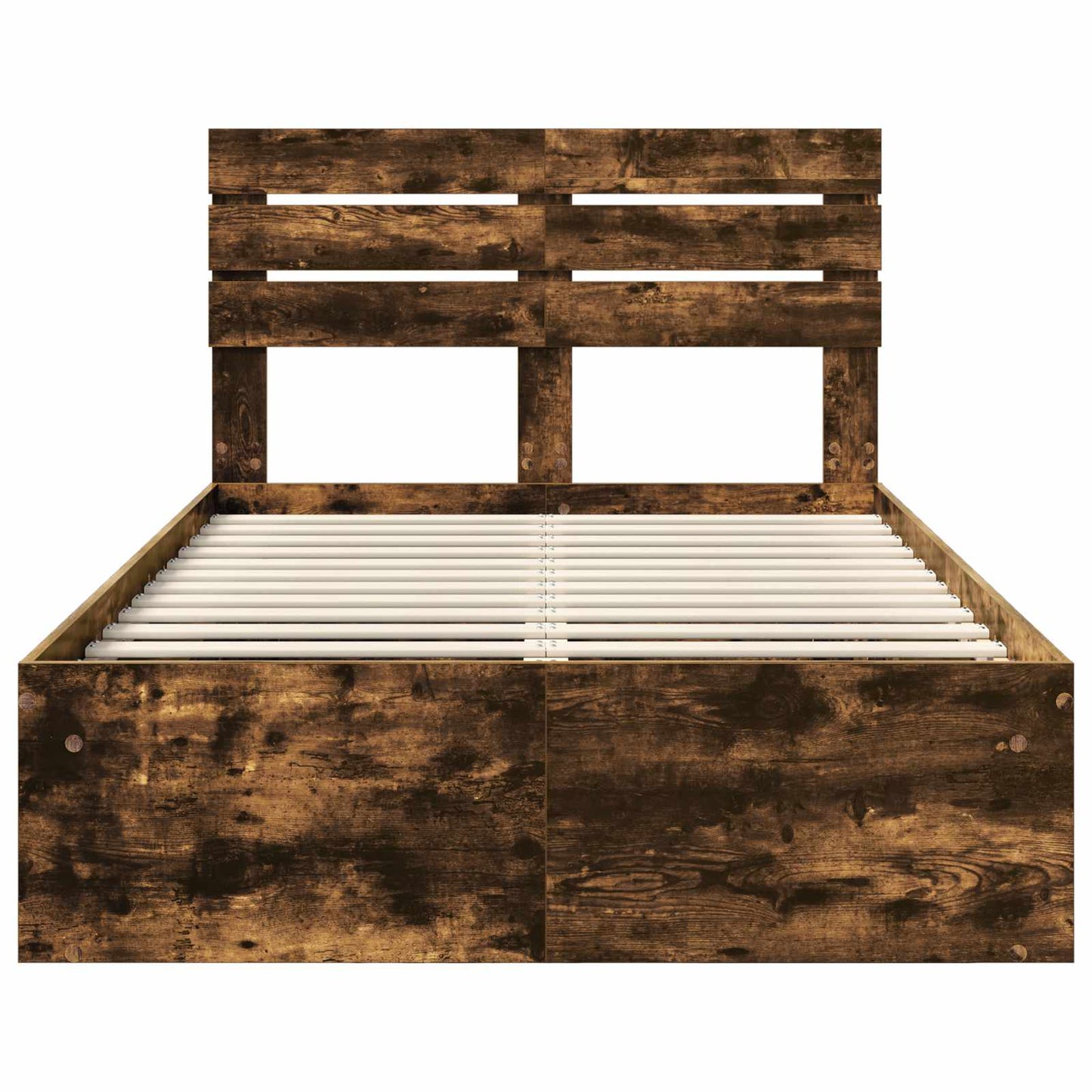 Bedframe Gerookt eiken 120 x 200 cm Massief grenenhout is nu te koop bij PeponiXL, paradijselijk wonen!