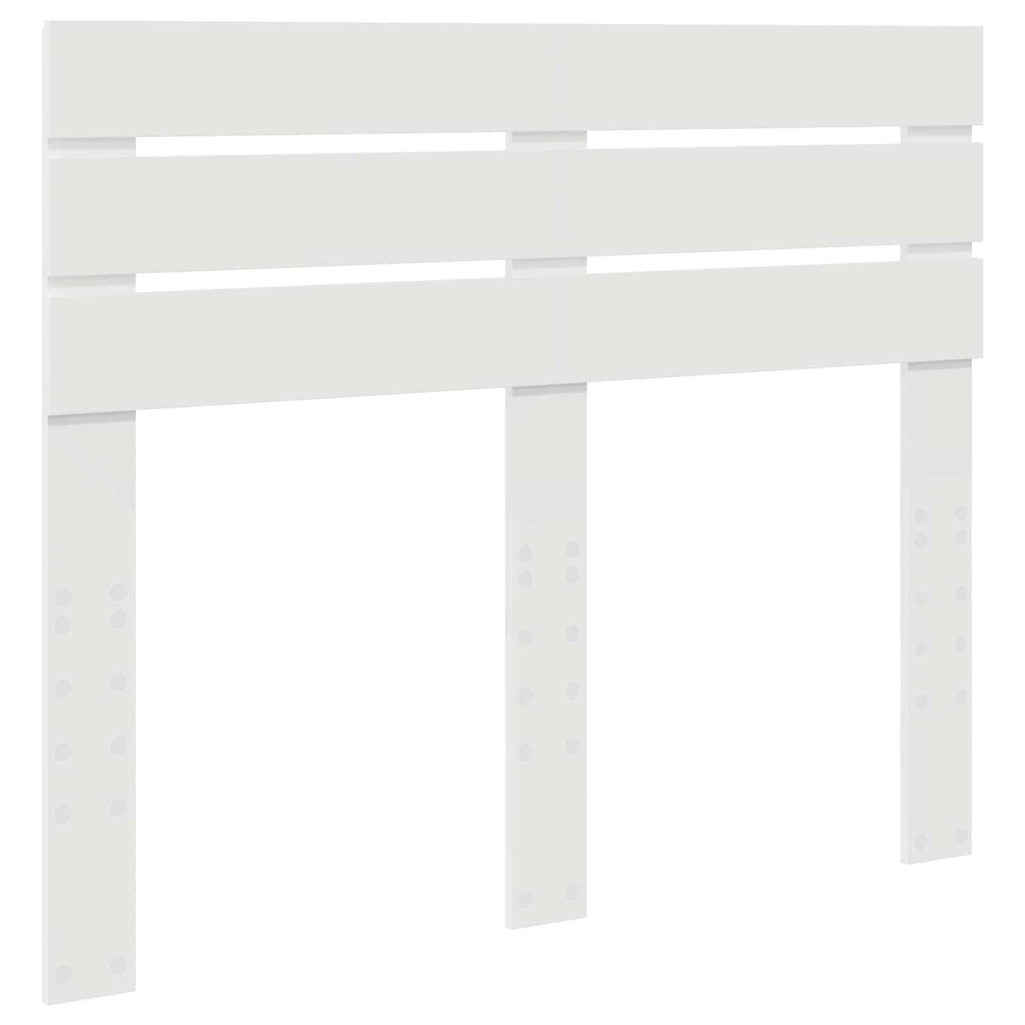 Bedframe met hoofdeinde Wit 120 x 190 cm Massief grenenhout is nu te koop bij PeponiXL, paradijselijk wonen!