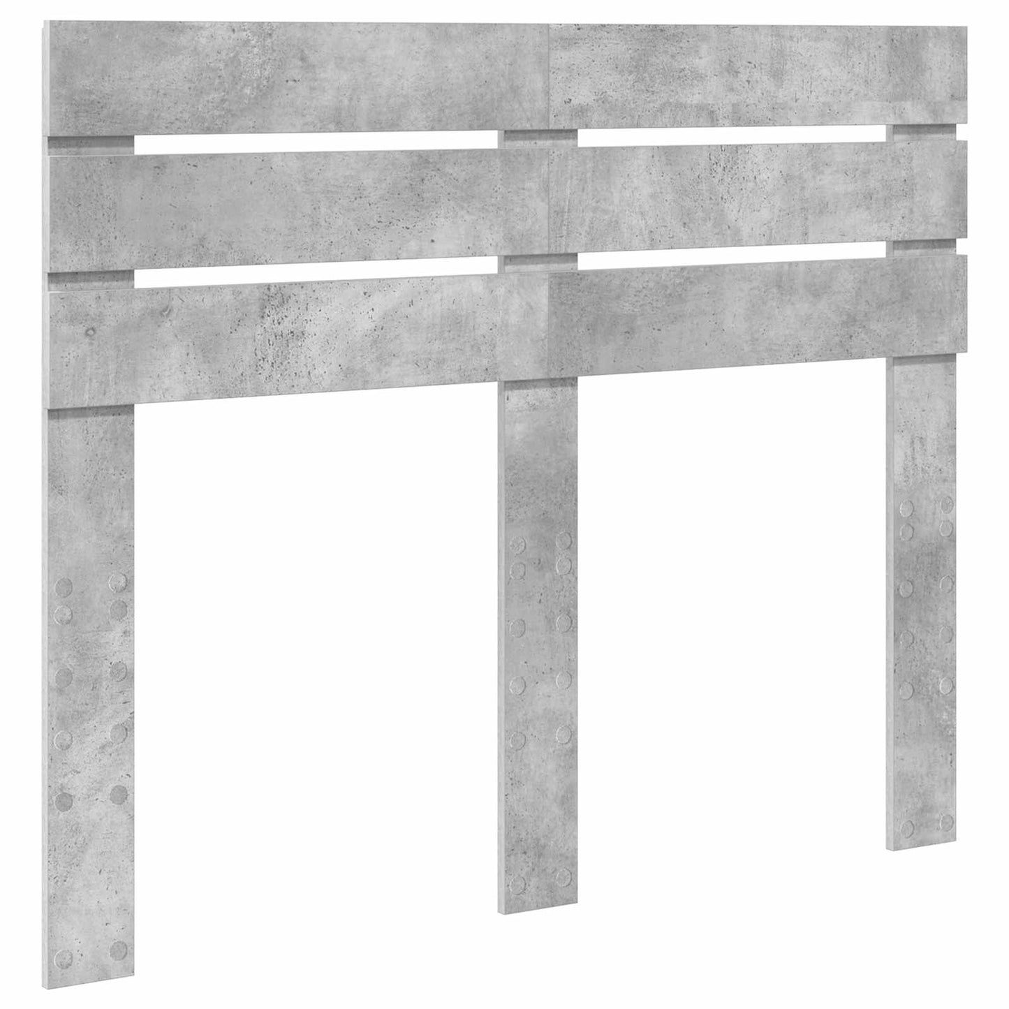 Bedframe met hoofdeinde Beton 120 x 190 cm Massief grenenhout is nu te koop bij PeponiXL, paradijselijk wonen!