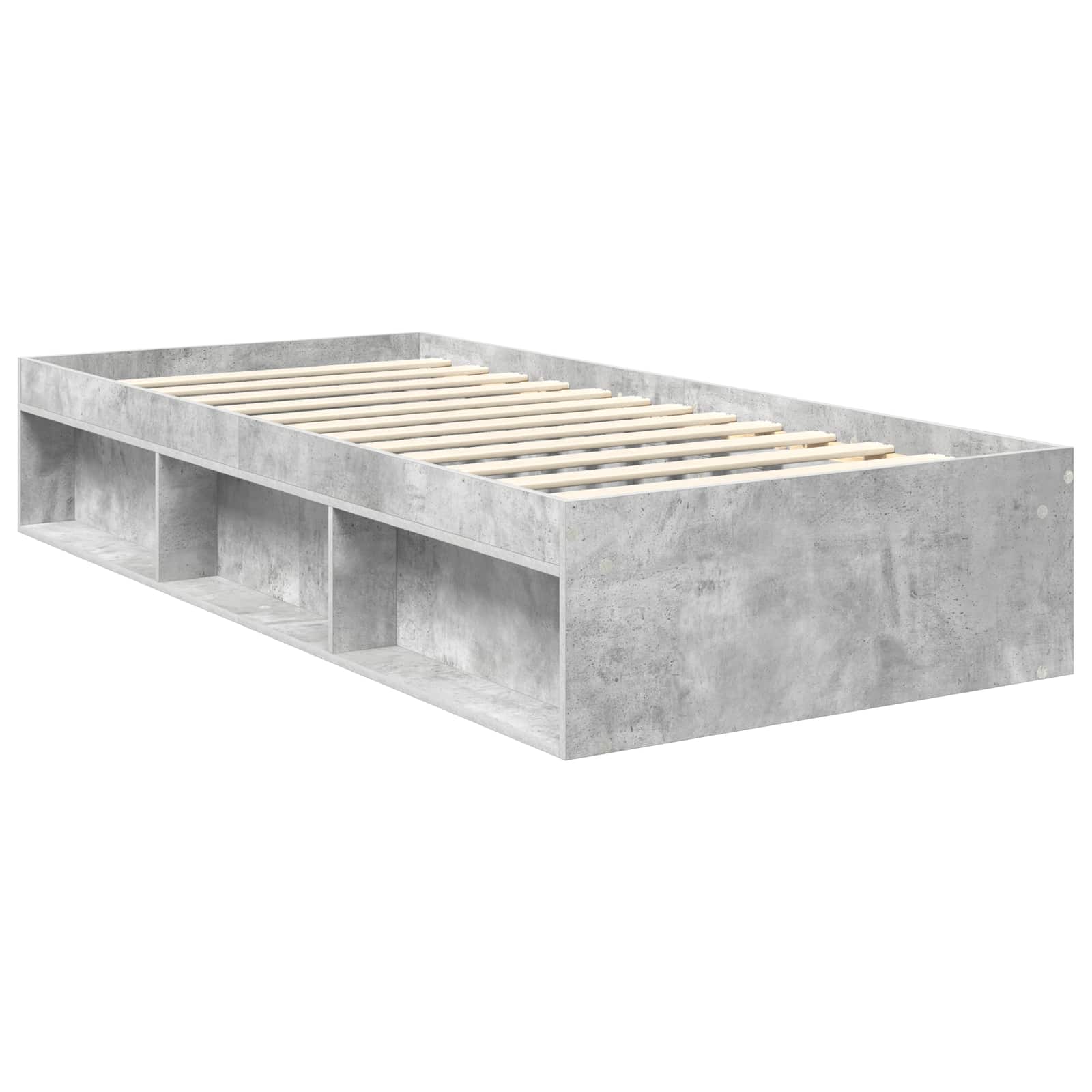 Bedframe Concerte Grijs 90 x 190 cm Massief grenenhout is nu te koop bij PeponiXL, paradijselijk wonen!