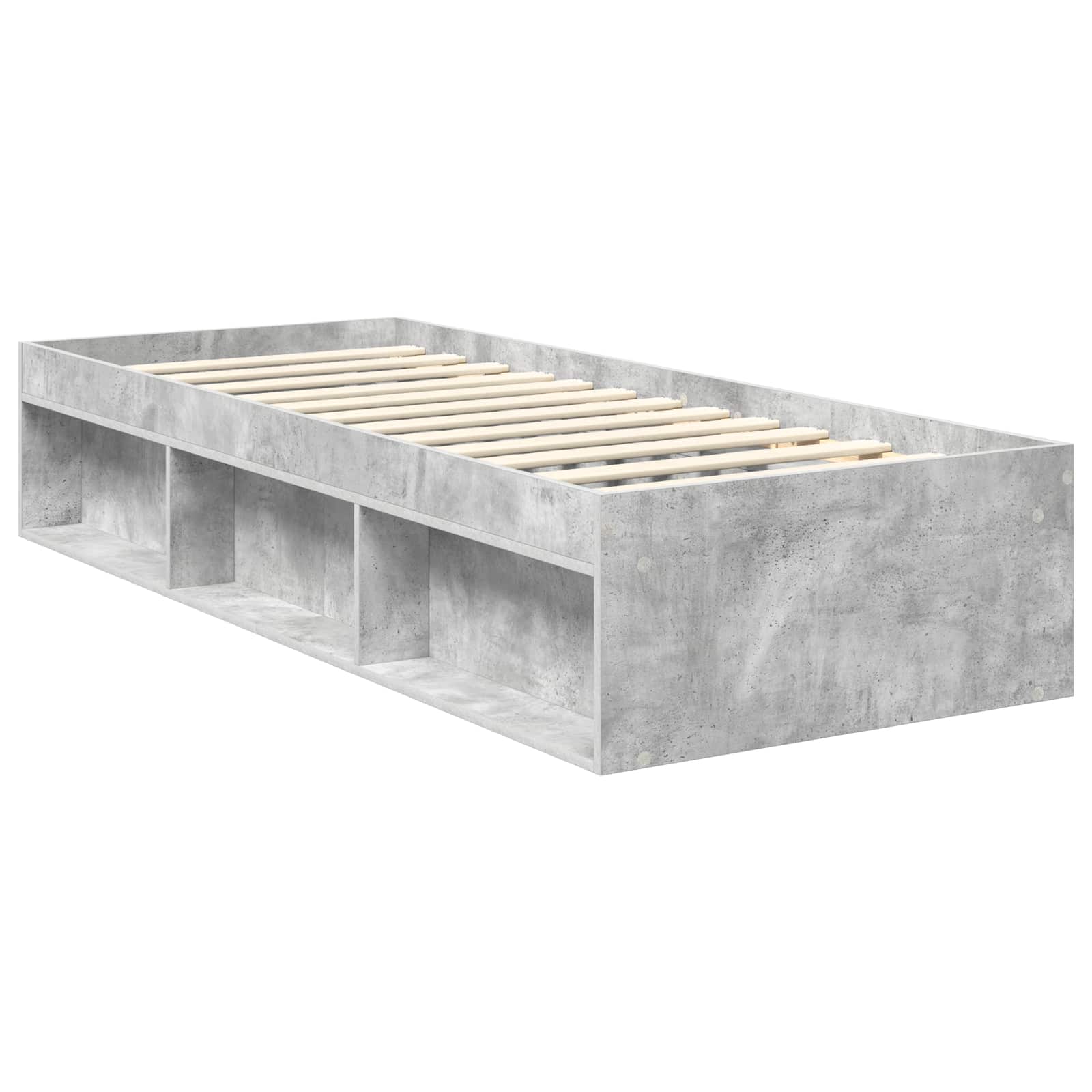 Bedframe Concerte Grijs 75 x 190 cm Massief grenenhout is nu te koop bij PeponiXL, paradijselijk wonen!