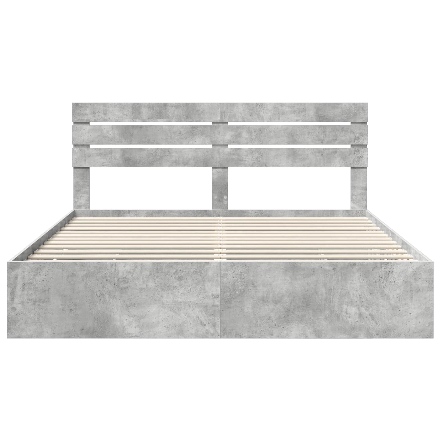 Bedframe met lade Beton Grijs 200 x 200 cm Ingenieurshout is nu te koop bij PeponiXL, paradijselijk wonen!