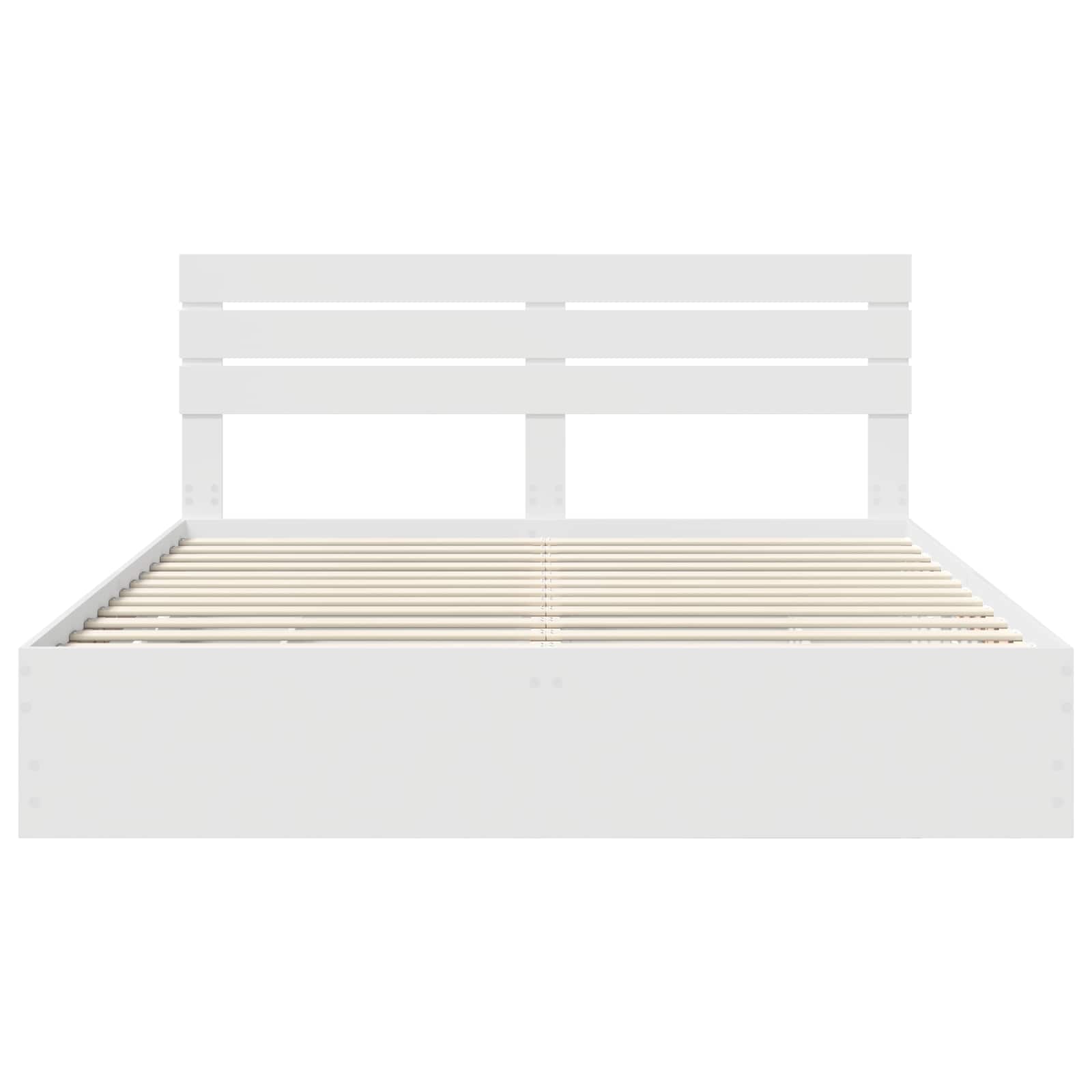 Bedframe met lade met opslag Wit 180 x 200 cm Ingenieurshout is nu te koop bij PeponiXL, paradijselijk wonen!