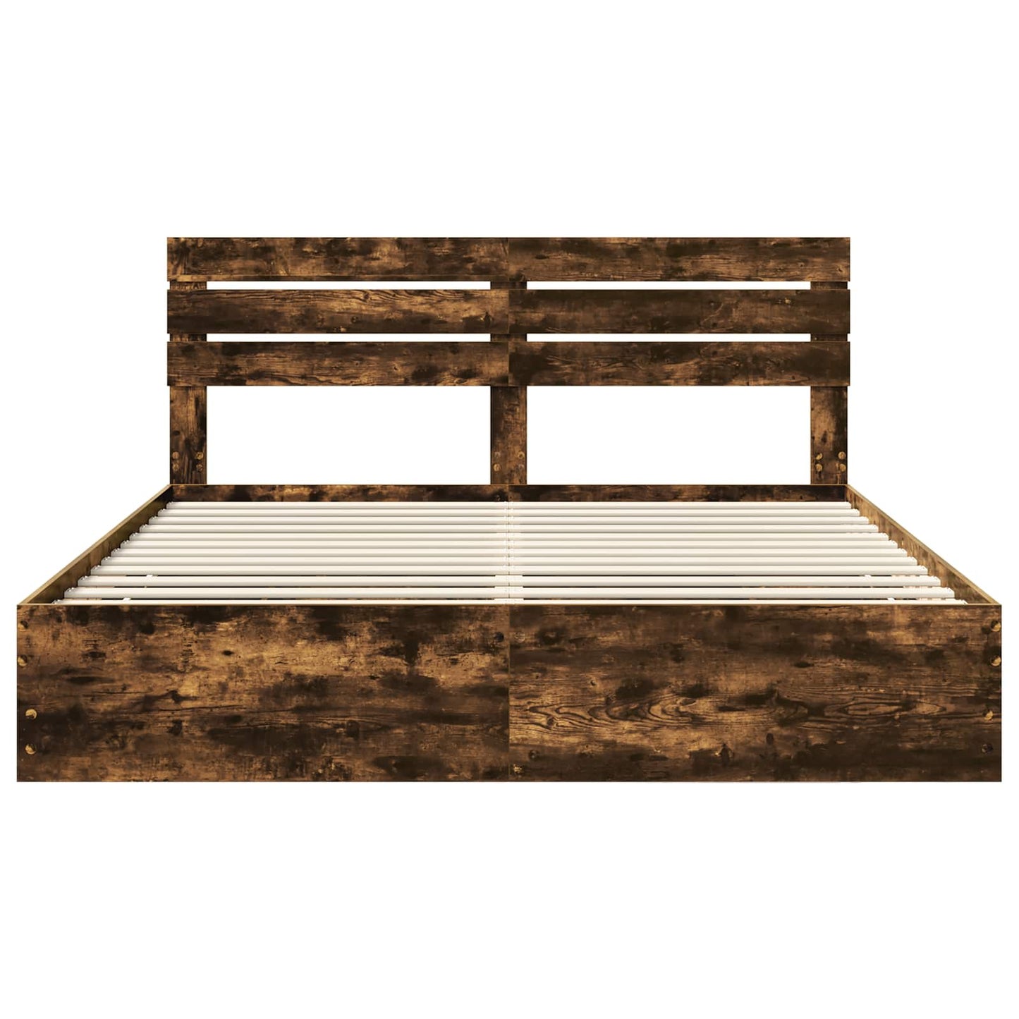 Bedframe met lade Gerookt eiken 180 x 200 cm Ingenieurshout is nu te koop bij PeponiXL, paradijselijk wonen!