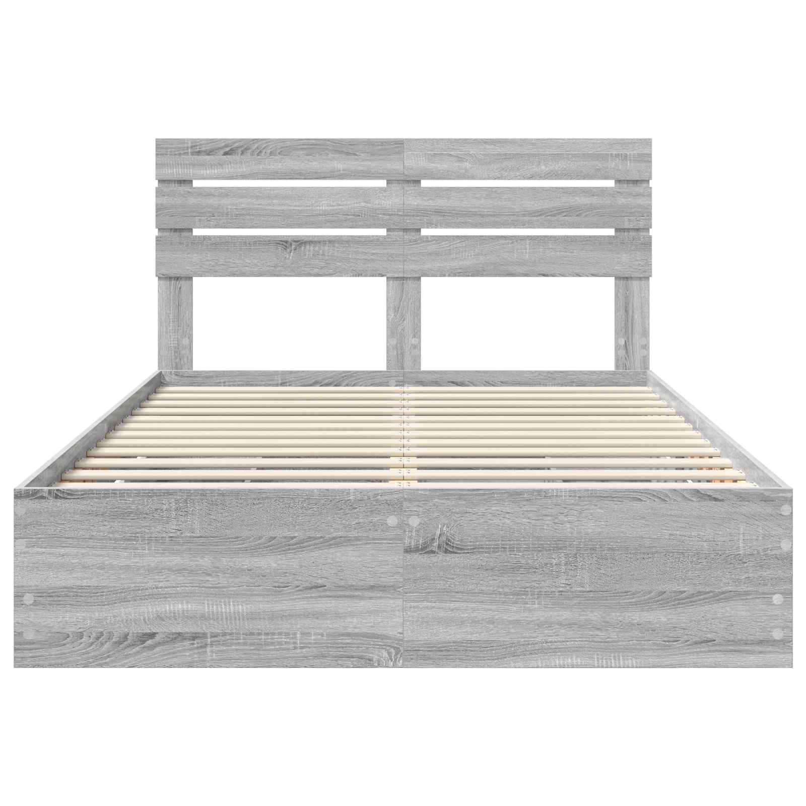 Bedframe met lade Grijs Sonoma 160 x 200 cm Ingenieurshout is nu te koop bij PeponiXL, paradijselijk wonen!