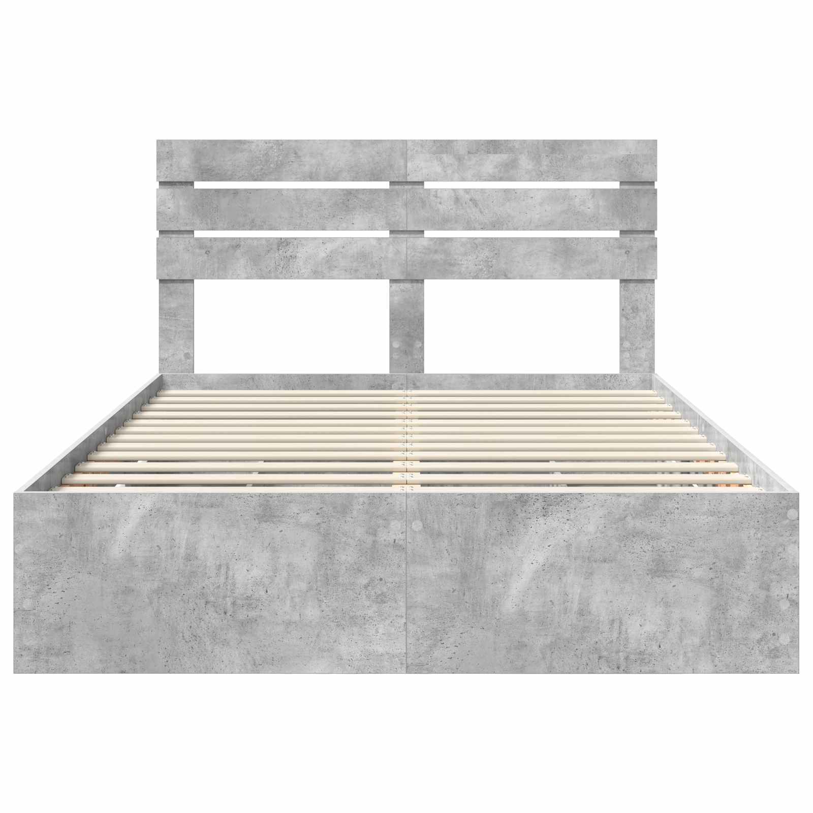 Bedframe met lade Beton Grijs 140 x 200 cm Ingenieurshout is nu te koop bij PeponiXL, paradijselijk wonen!