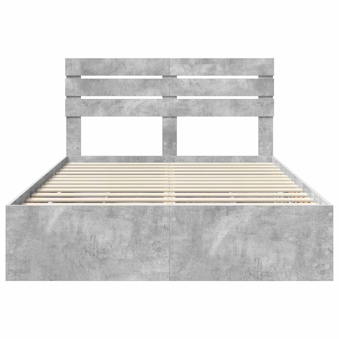 Bedframe met lade Beton Grijs 140 x 190 cm Ingenieurshout is nu te koop bij PeponiXL, paradijselijk wonen!