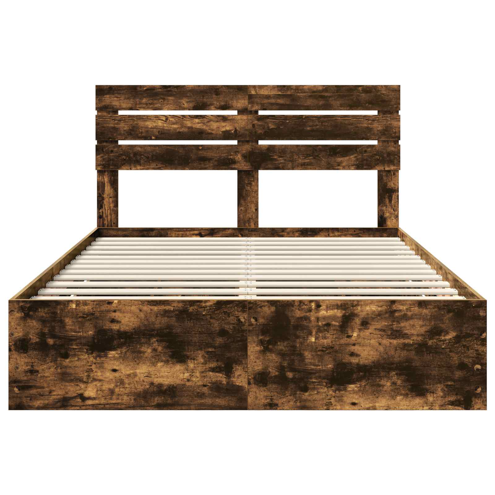 Bedframe met lade Gerookt eiken 140 x 190 cm Ingenieurshout is nu te koop bij PeponiXL, paradijselijk wonen!