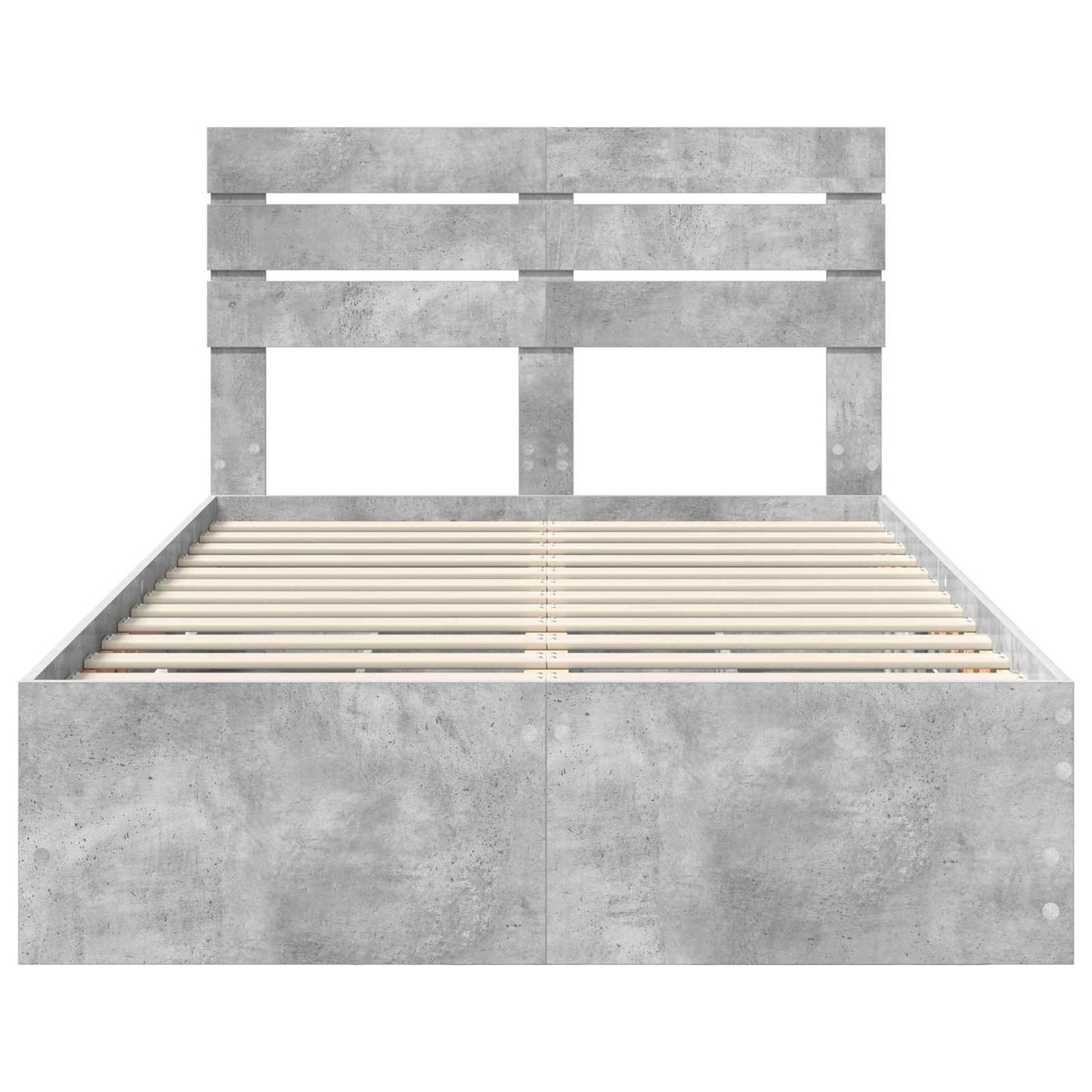 Bedframe met lade Beton Grijs 135 x 190 cm Ingenieurshout is nu te koop bij PeponiXL, paradijselijk wonen!